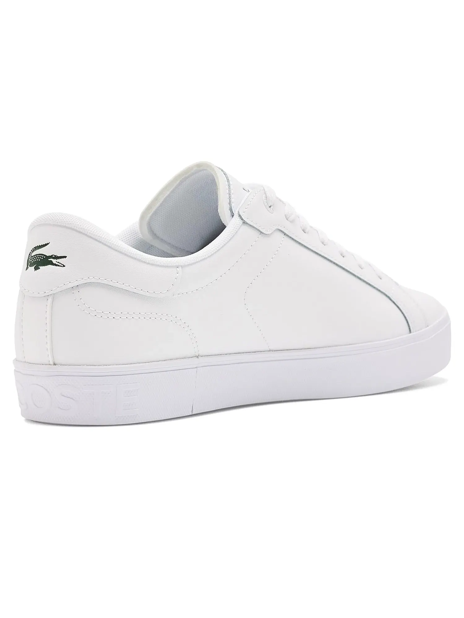 Кроссовки Powercourt Graphic из кожи Lacoste — изображение 3 из 4, белый
