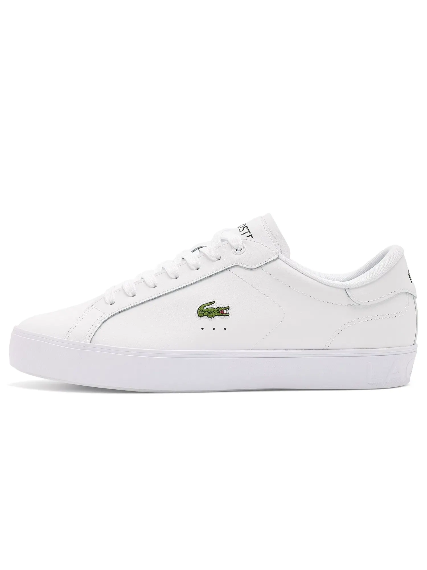 Кроссовки Powercourt Graphic из кожи Lacoste — изображение 4 из 4, белый