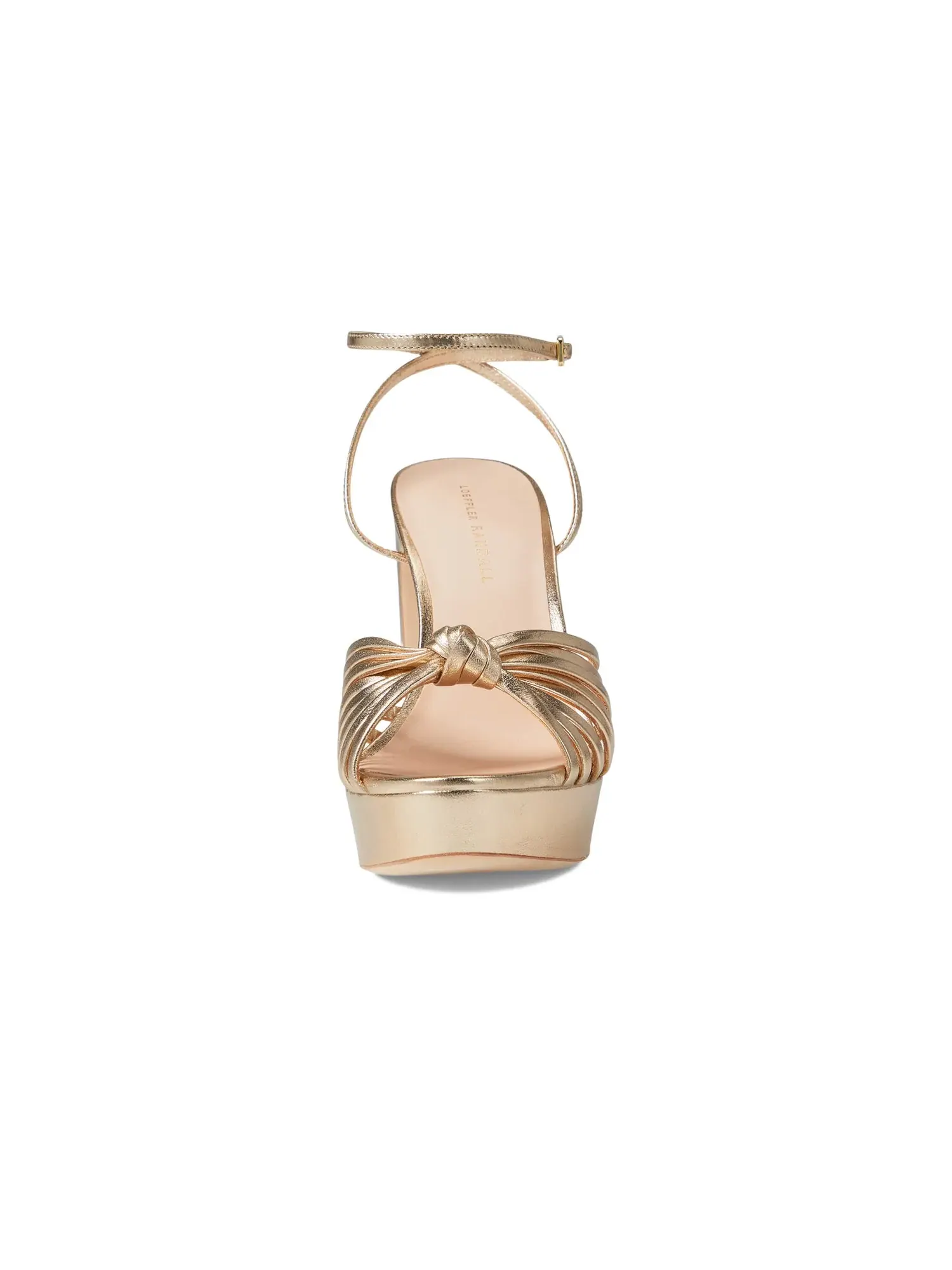 Сандалии на платформе Rivka Knot Loeffler Randall — изображение 2 из 4, шампань
