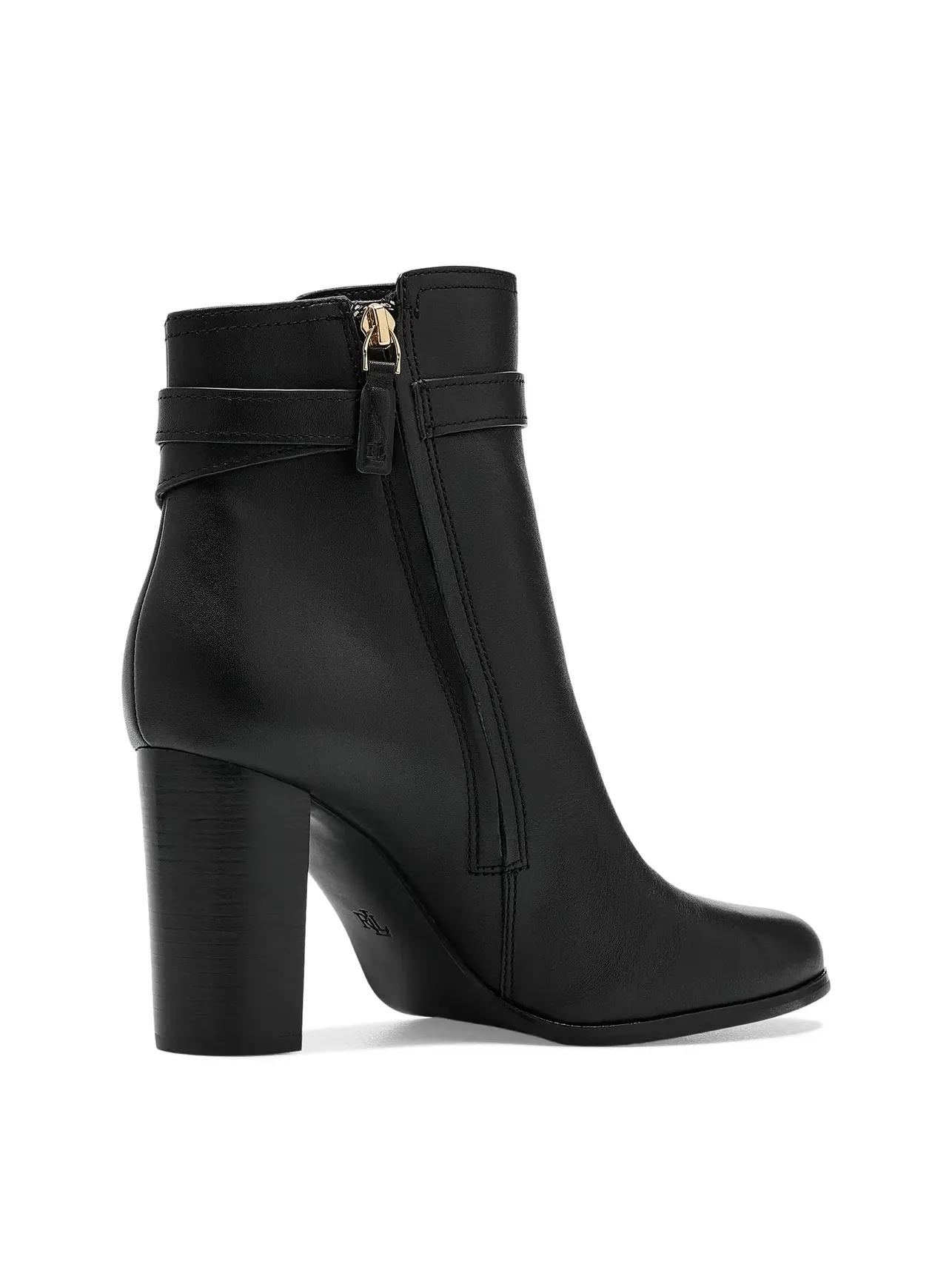 Ботильоны на каблуке Brooke II из телячьей кожи Lauren Ralph Lauren — изображение 3 из 4, черный