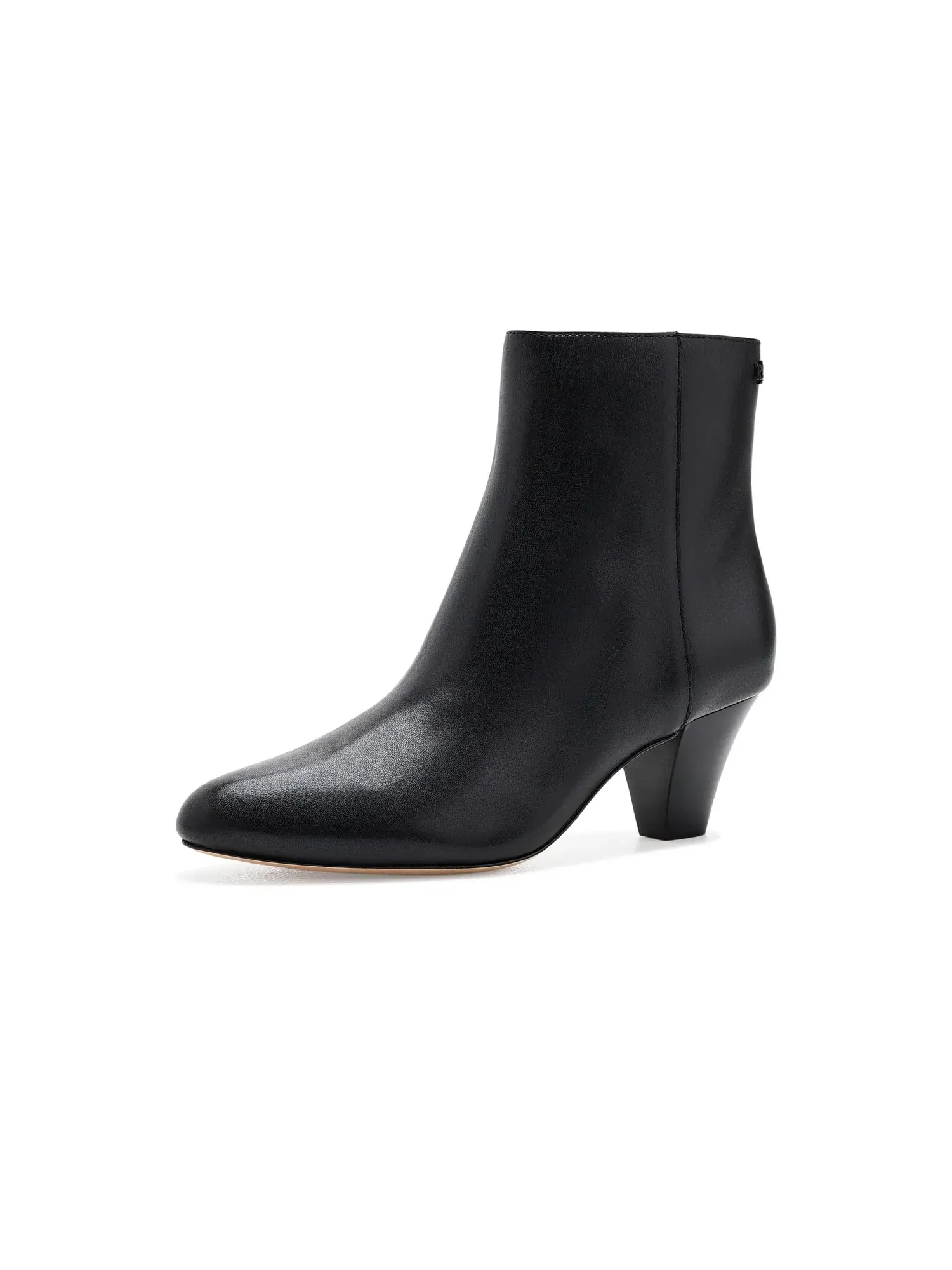 Ботильоны на каблуке из телячьей кожи Emersyn Lauren Ralph Lauren — изображение 1 из 4, черный