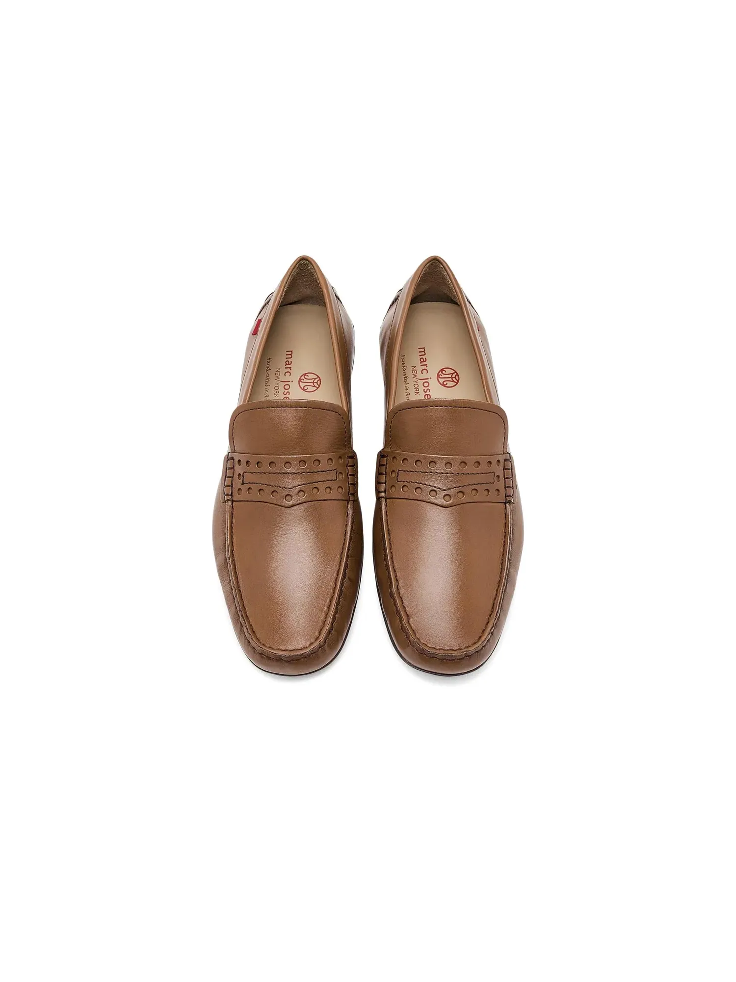 Кожаные лоферы Bradford Street Marc Joseph New York — изображение 2 из 4, бежевый
