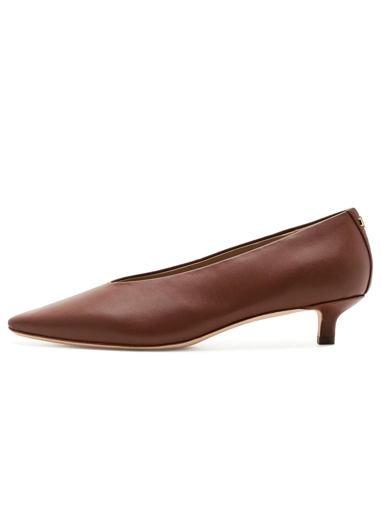 Туфли Francesca Nappa Leather Pumps Lauren Ralph Lauren — изображение 4 из 4, бежевый