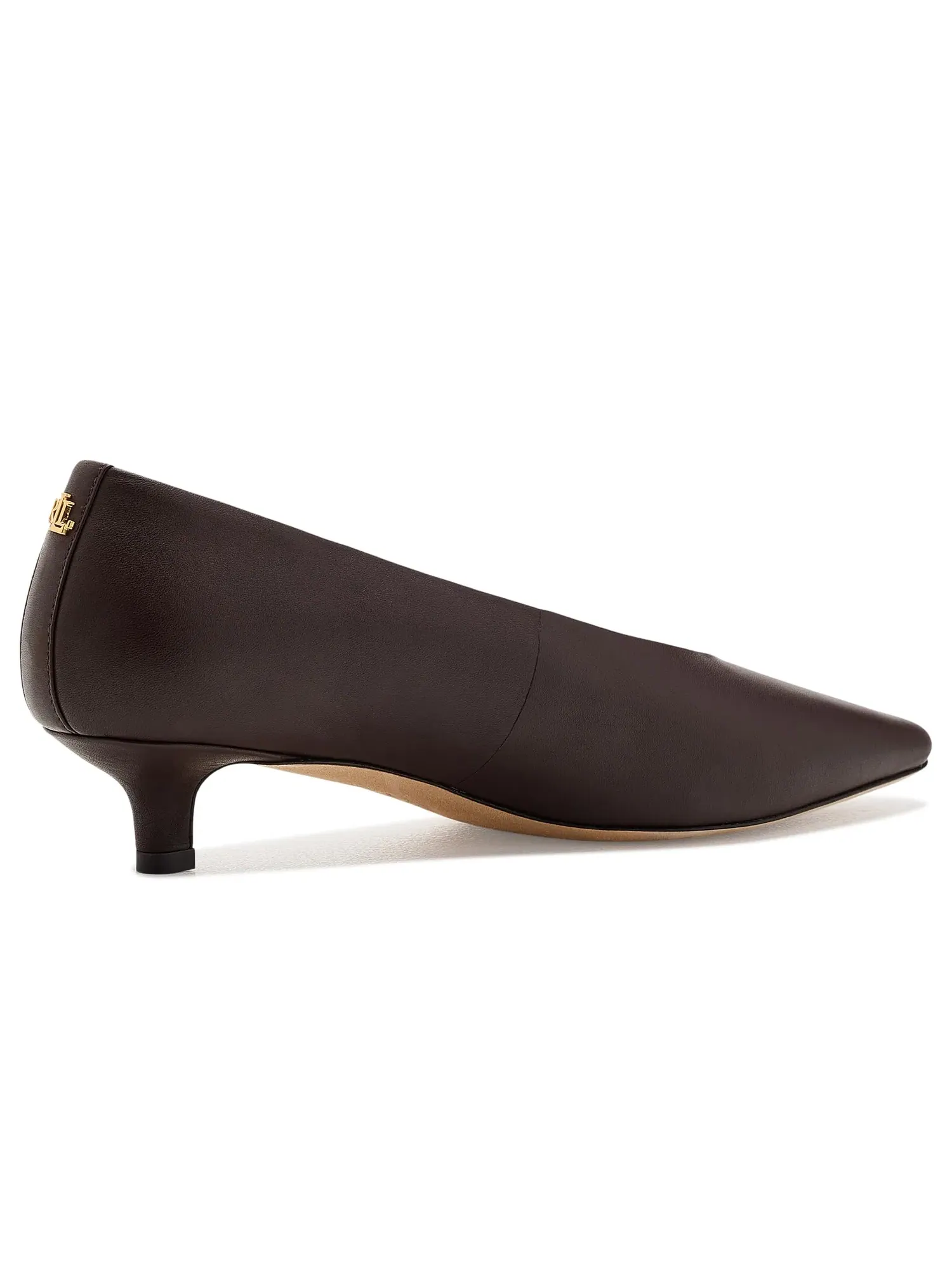 Туфли Francesca Nappa Leather Pumps Lauren Ralph Lauren — изображение 3 из 4, коричневый