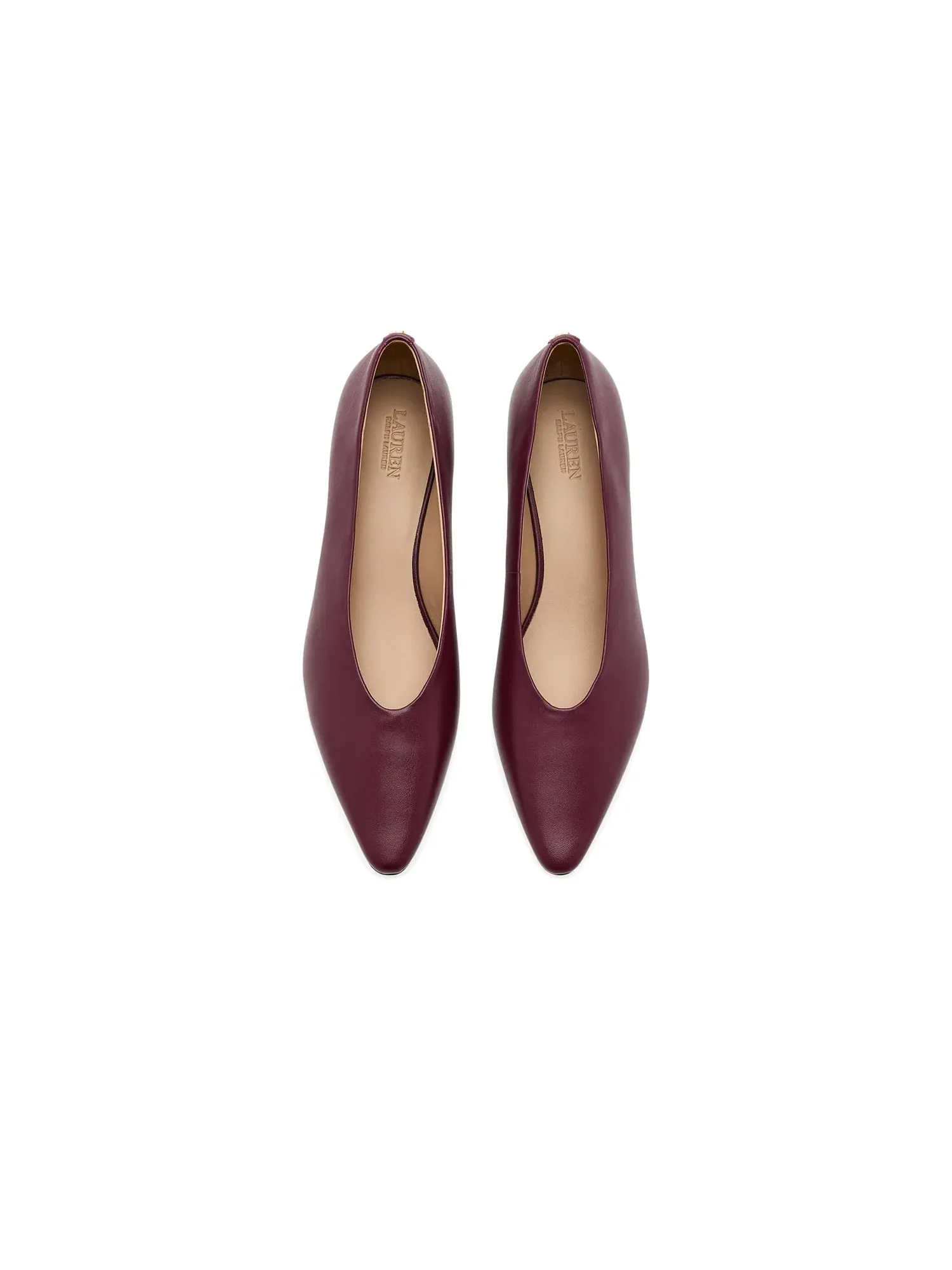 Туфли Francesca Nappa Leather Pumps Lauren Ralph Lauren — изображение 2 из 4, красный