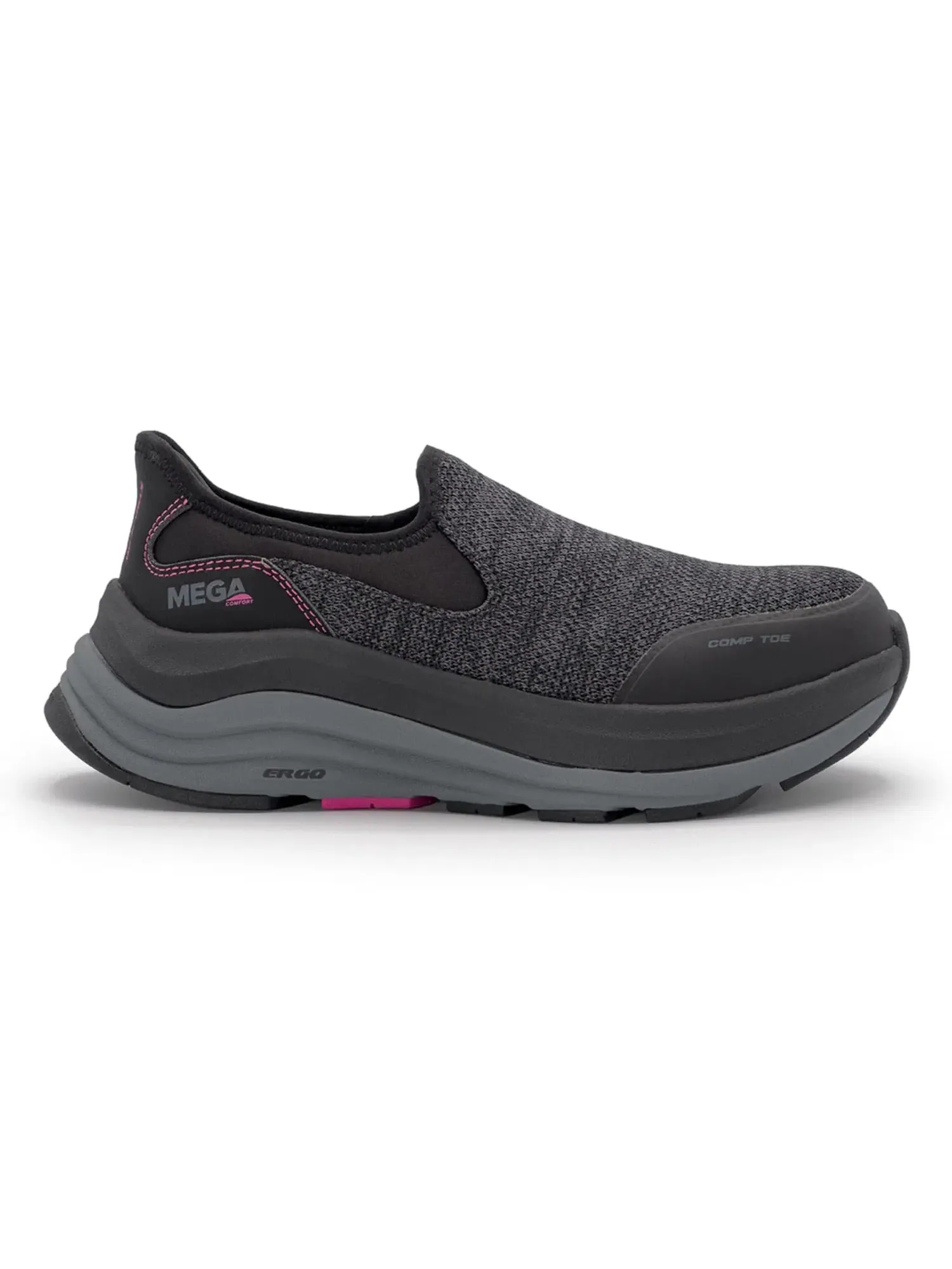 Кроссовки с композитным подноском Delta Composite Toe Shoes Megacomfort — черный