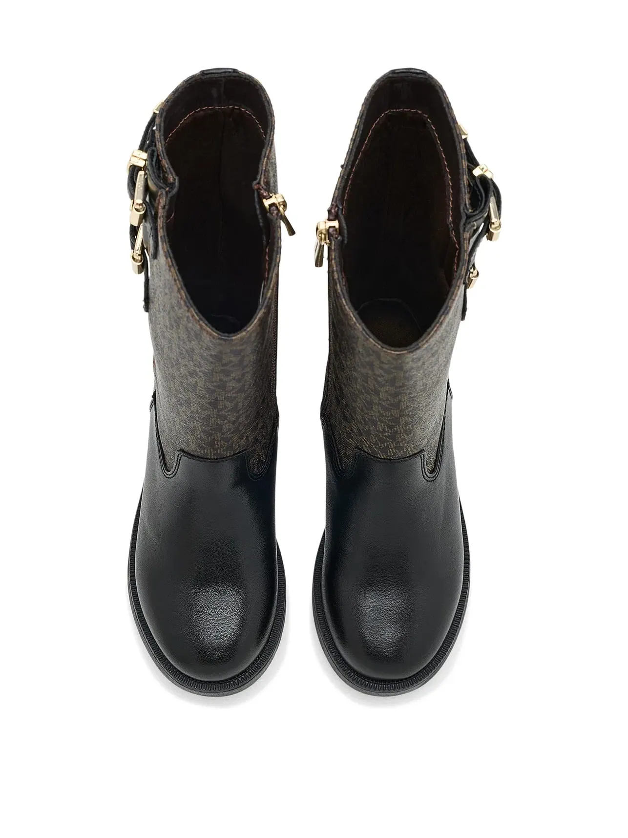Ботинки Abigail Buckle (для маленьких и больших детей) Michael Michael Kors Kids — изображение 2 из 4, коричневый