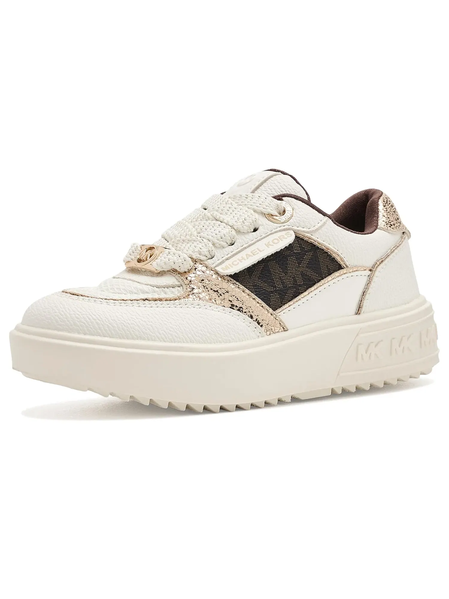 Кроссовки Emmet Clarke (для маленьких и больших детей) Michael Michael Kors Kids — изображение 1 из 4, белый