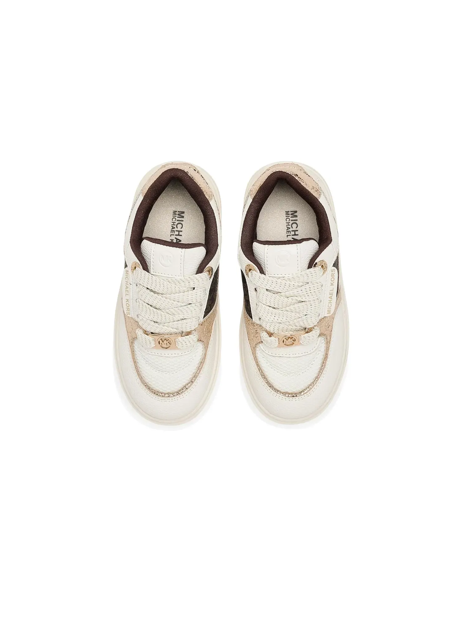 Кроссовки Emmet Clarke (для маленьких и больших детей) Michael Michael Kors Kids — изображение 2 из 4, белый