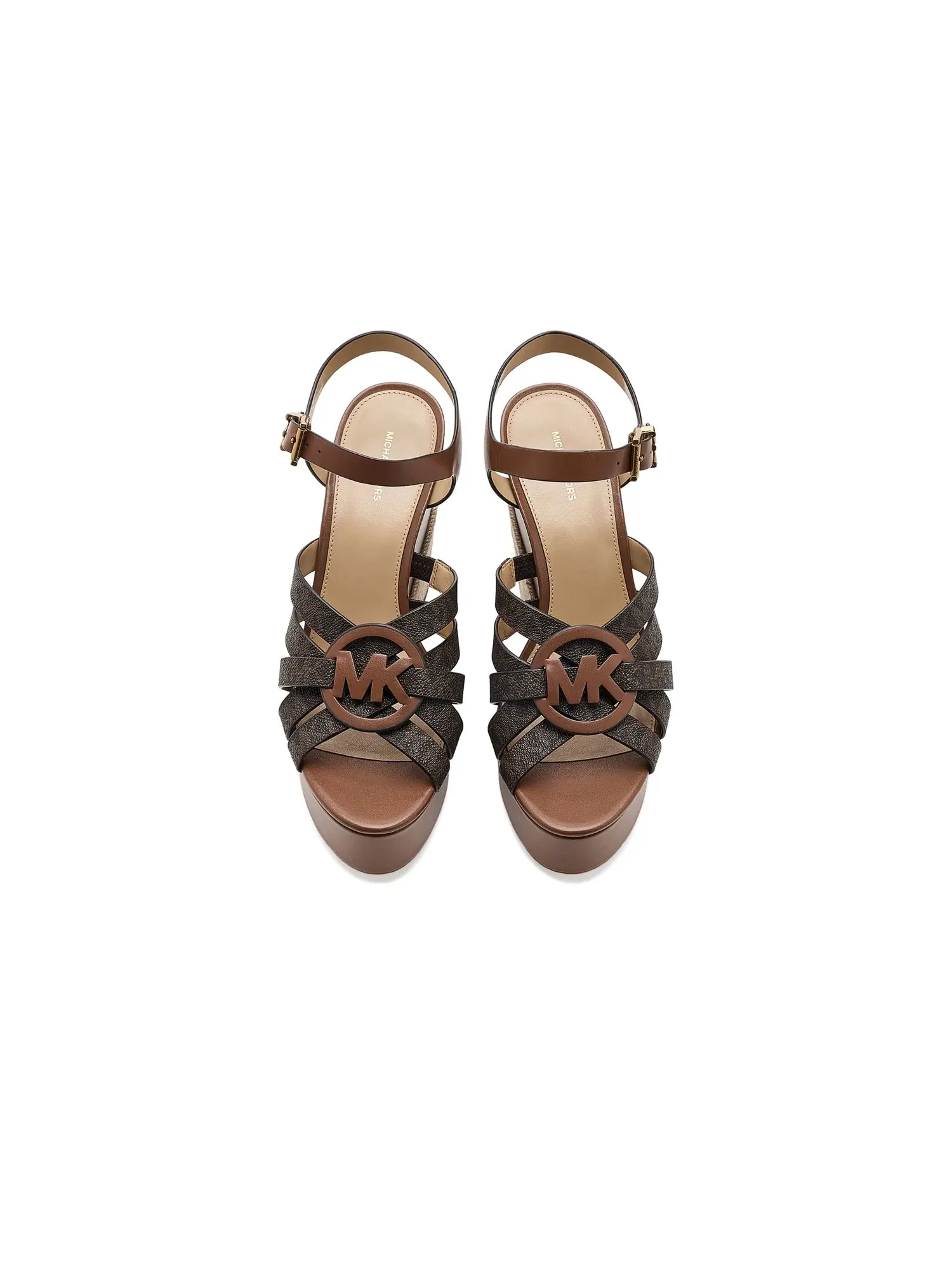 Туфли на каблуке-танкетке Erika Wedges Michael Michael Kors — изображение 2 из 4, коричневый