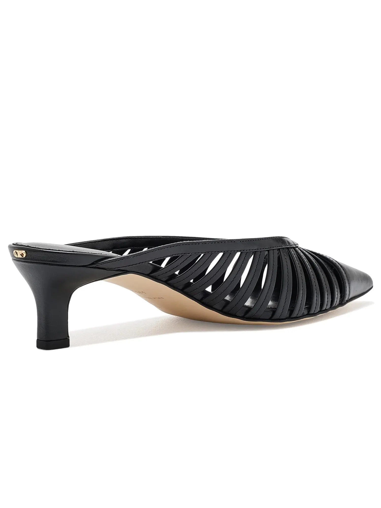 Туфли-мюли на низком каблуке Adriana Kitten Mule Pumps Michael Michael Kors — изображение 3 из 4, черный