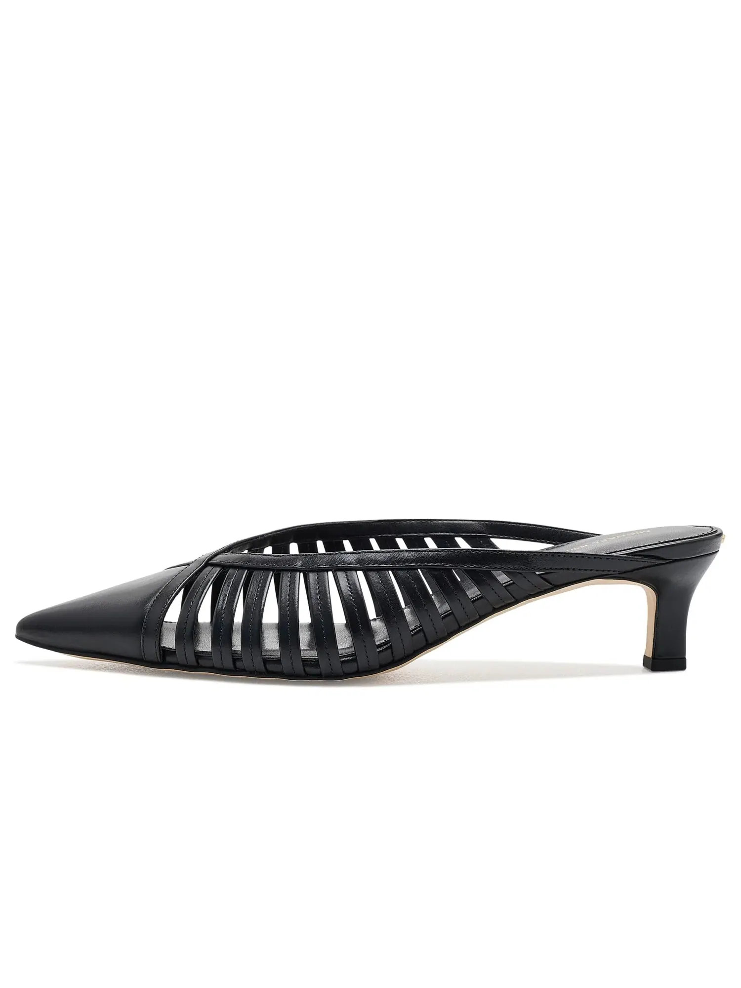 Туфли-мюли на низком каблуке Adriana Kitten Mule Pumps Michael Michael Kors — изображение 4 из 4, черный