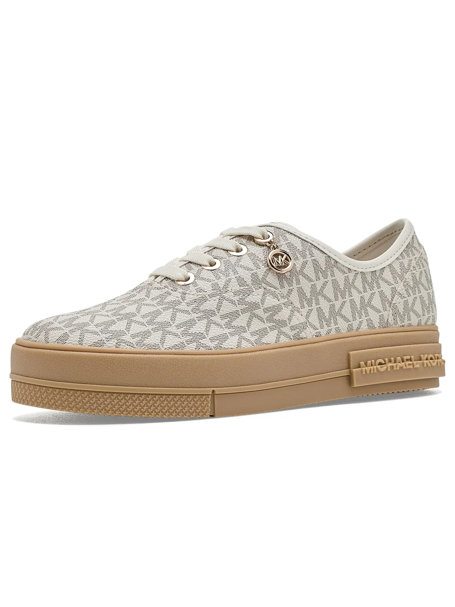 Кроссовки на шнуровке Lindsey Lace-Up Michael Michael Kors — изображение 1 из 4, ванильный