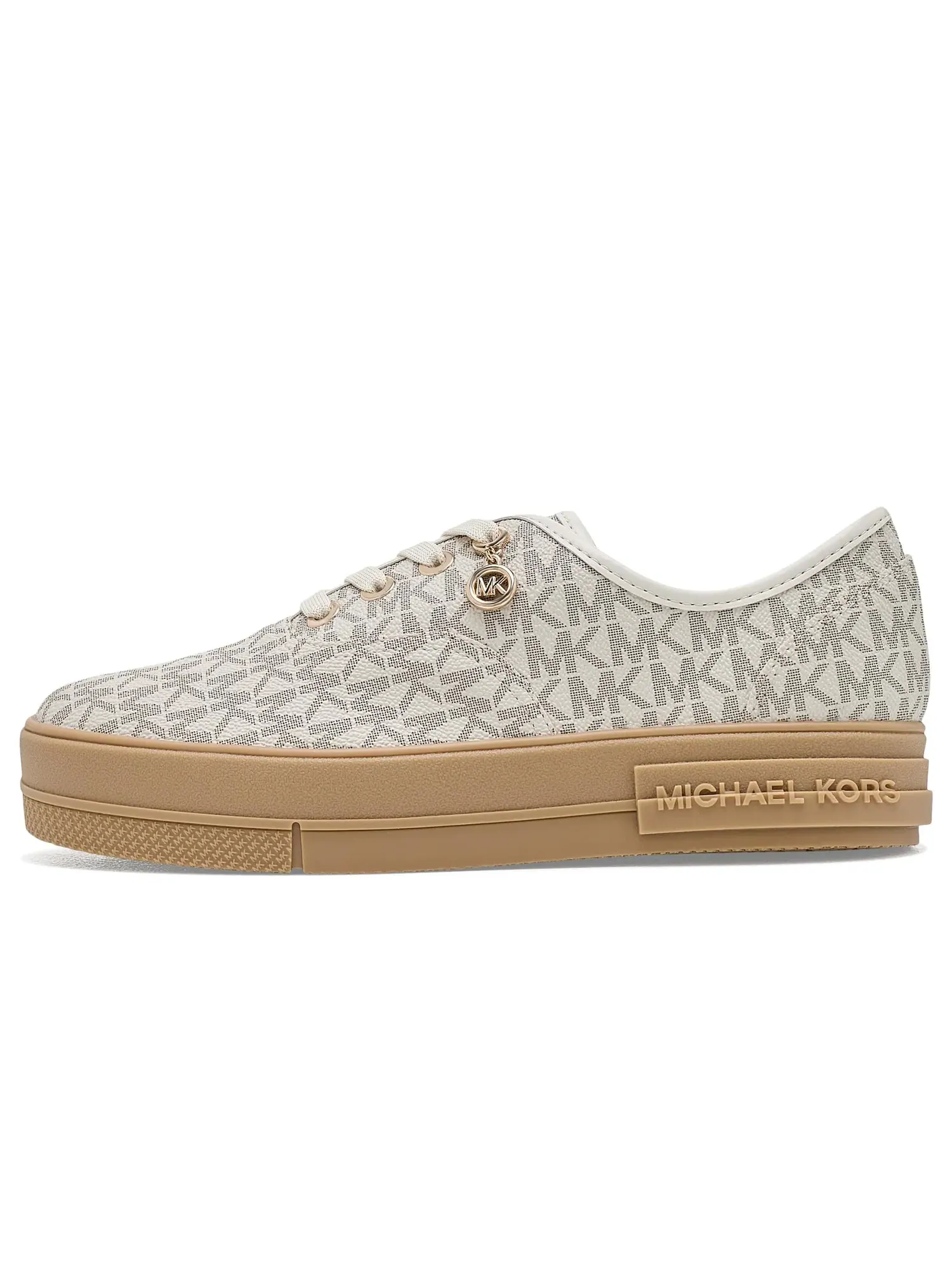 Кроссовки на шнуровке Lindsey Lace-Up Michael Michael Kors — изображение 4 из 4, ванильный