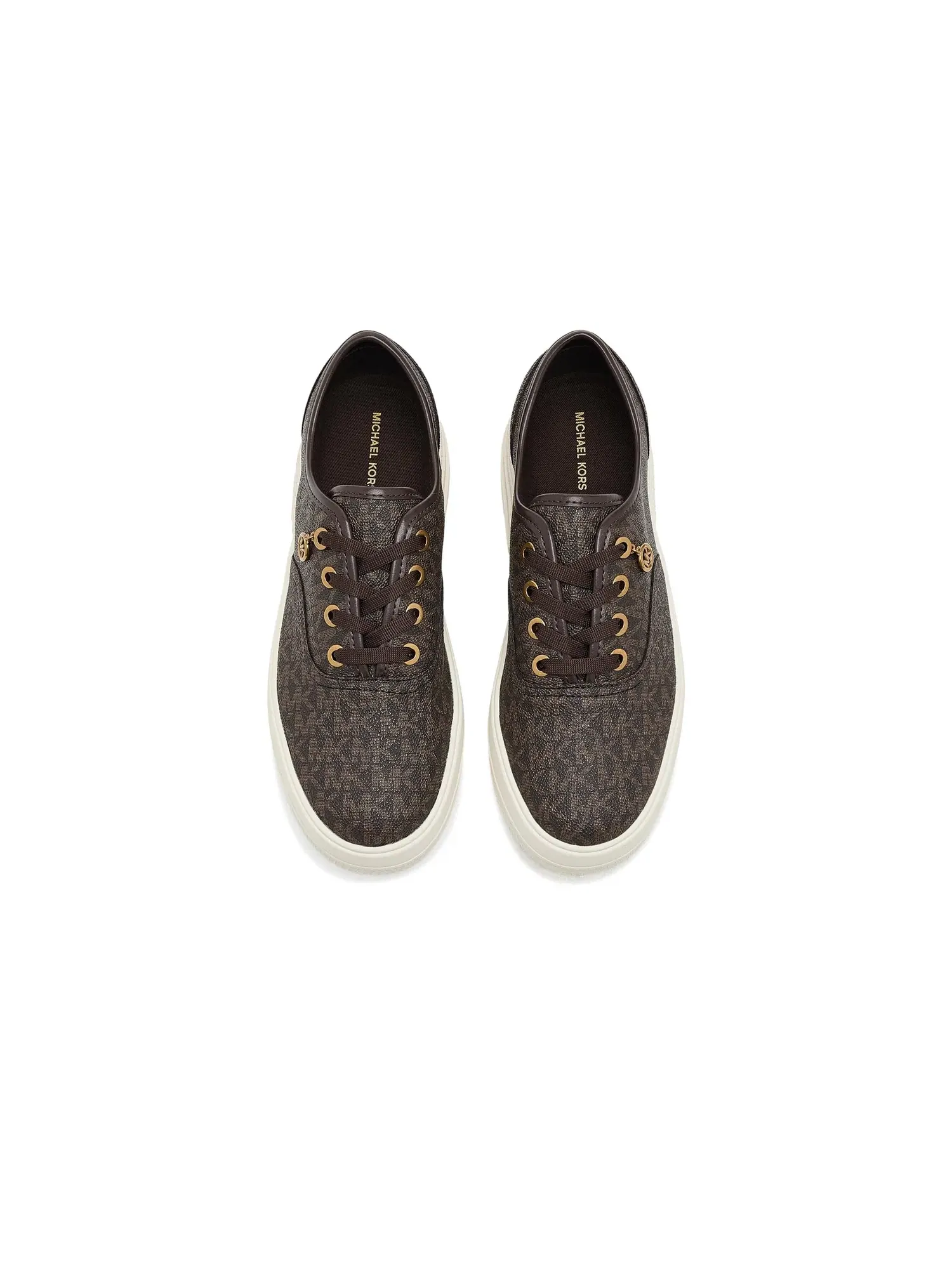 Кроссовки на шнуровке Lindsey Lace-Up Michael Michael Kors — изображение 2 из 4, коричневый