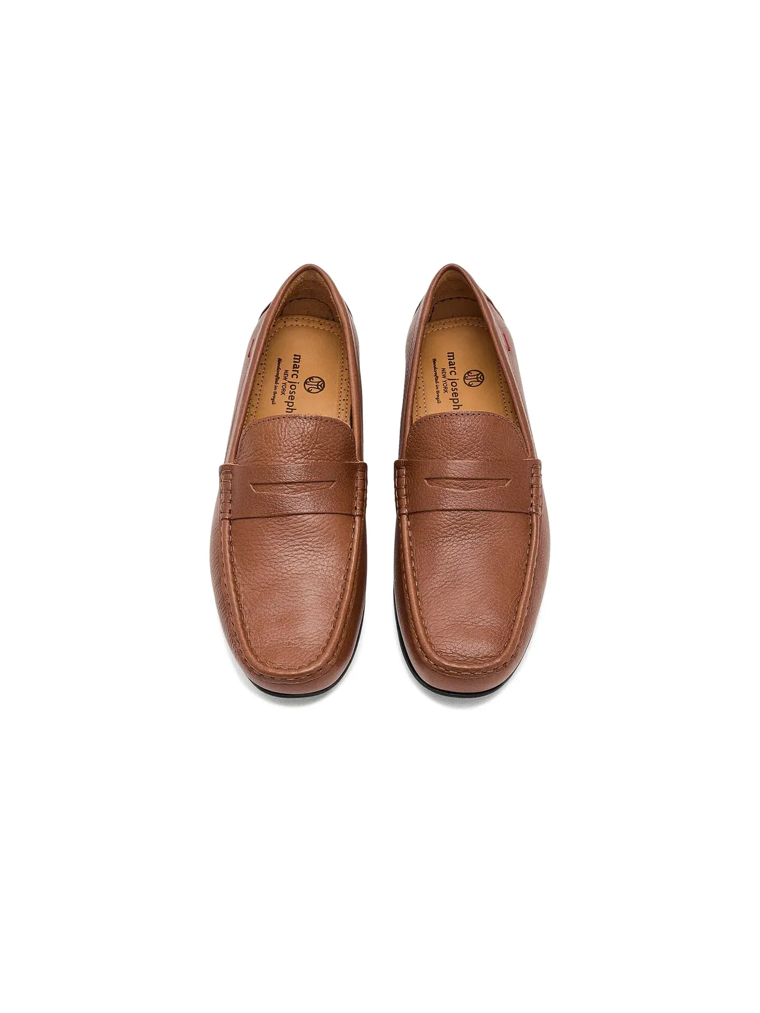 Лоферы West Village Penny Loafers Marc Joseph New York — изображение 2 из 4, коньячный