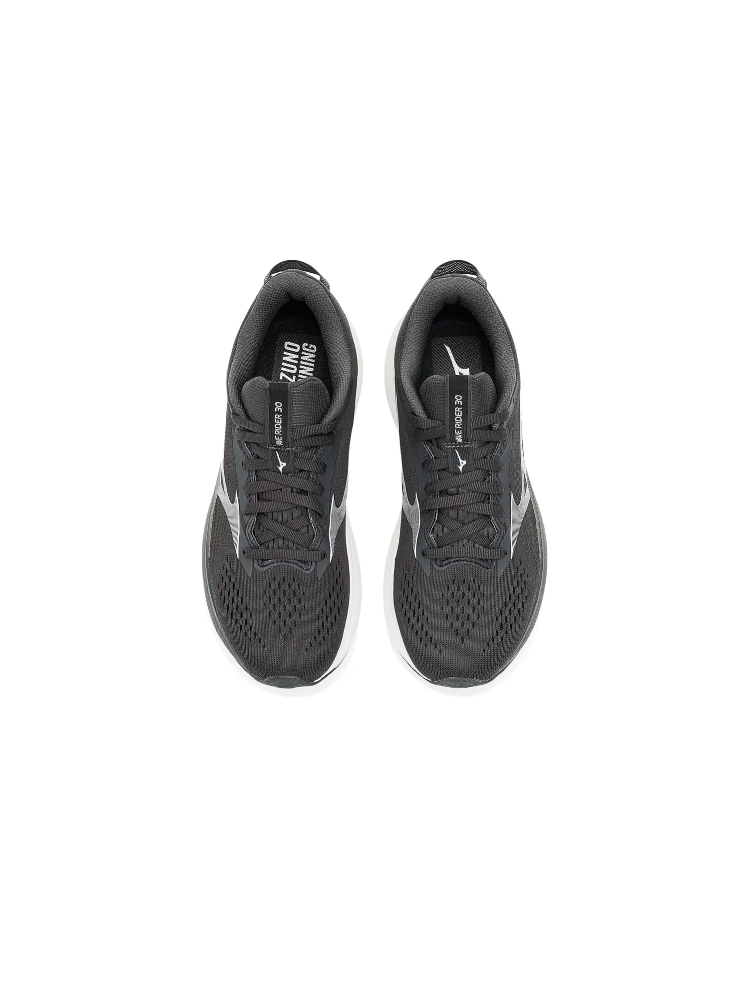 Кроссовки Wave Rider 30 Mizuno — изображение 2 из 4, черный песочный/белый