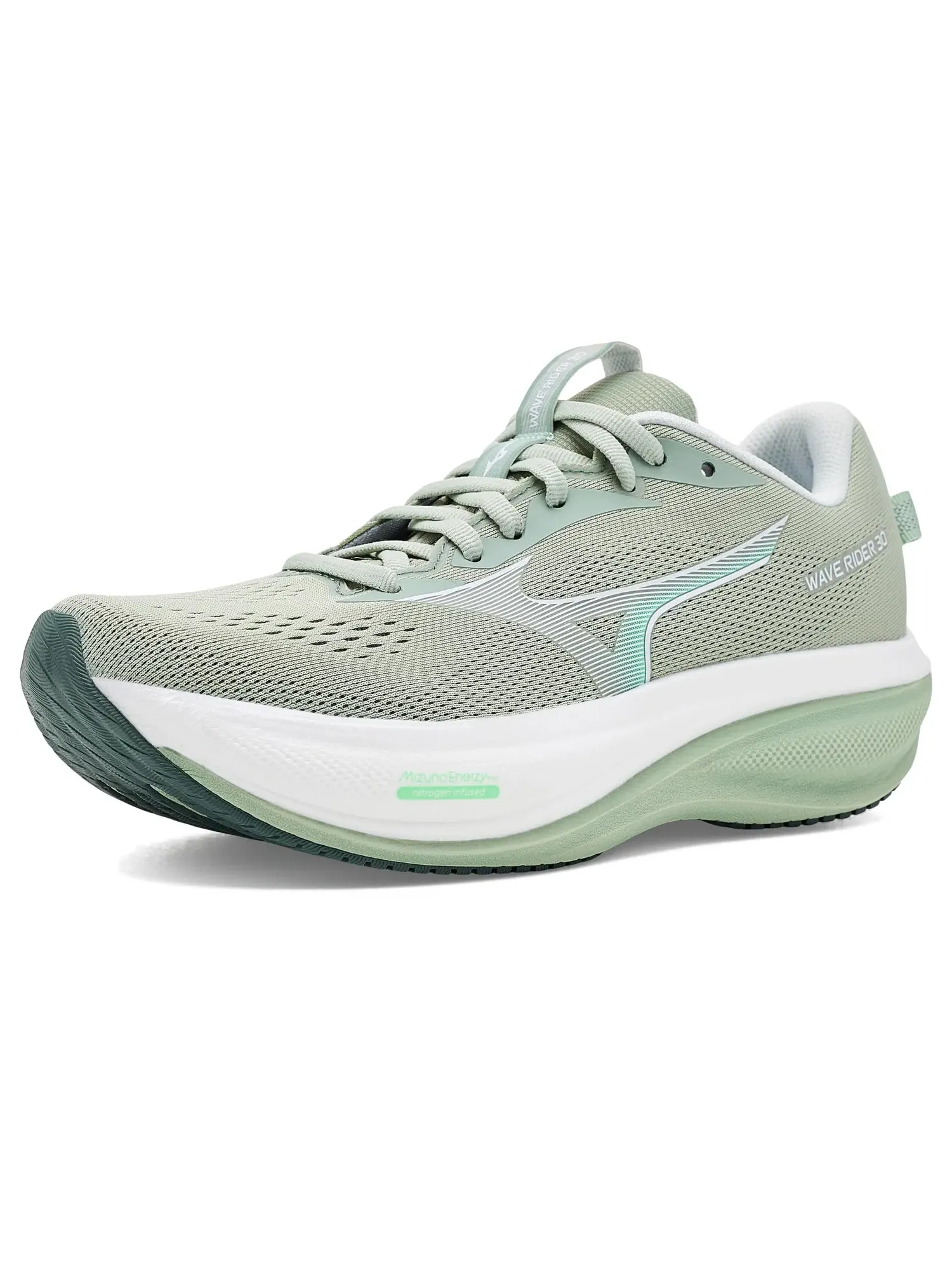 Кроссовки Wave Rider 30 Mizuno — изображение 1 из 4, зеленый