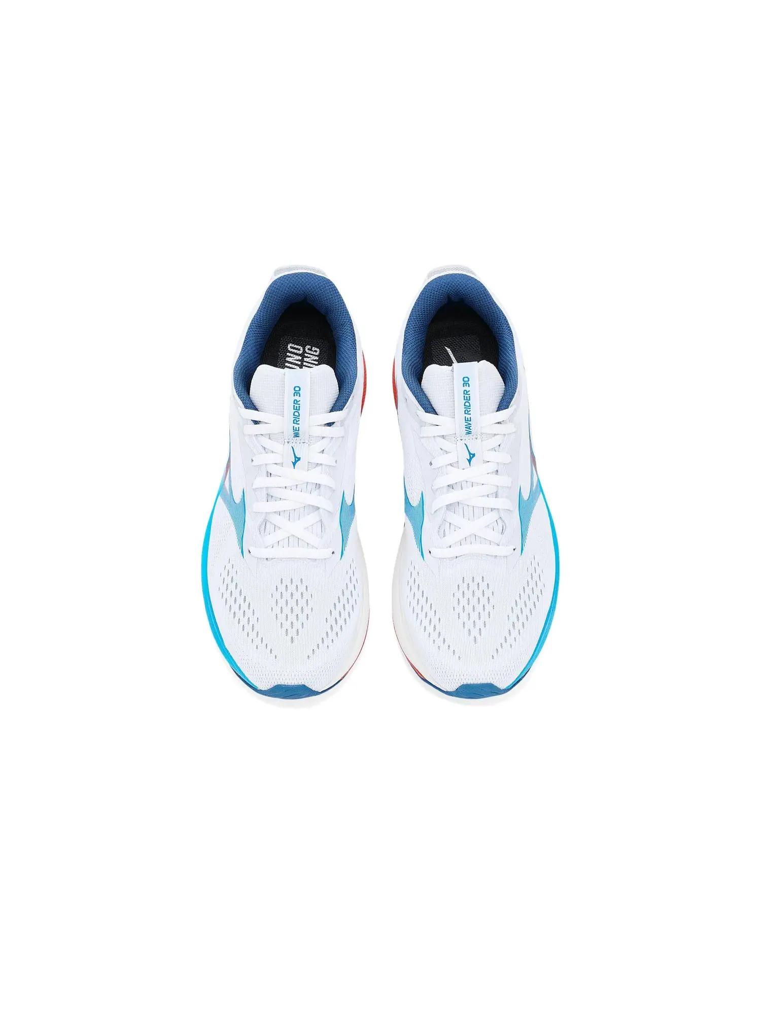 Кроссовки Wave Rider 30 Mizuno — изображение 2 из 4, белый/синий