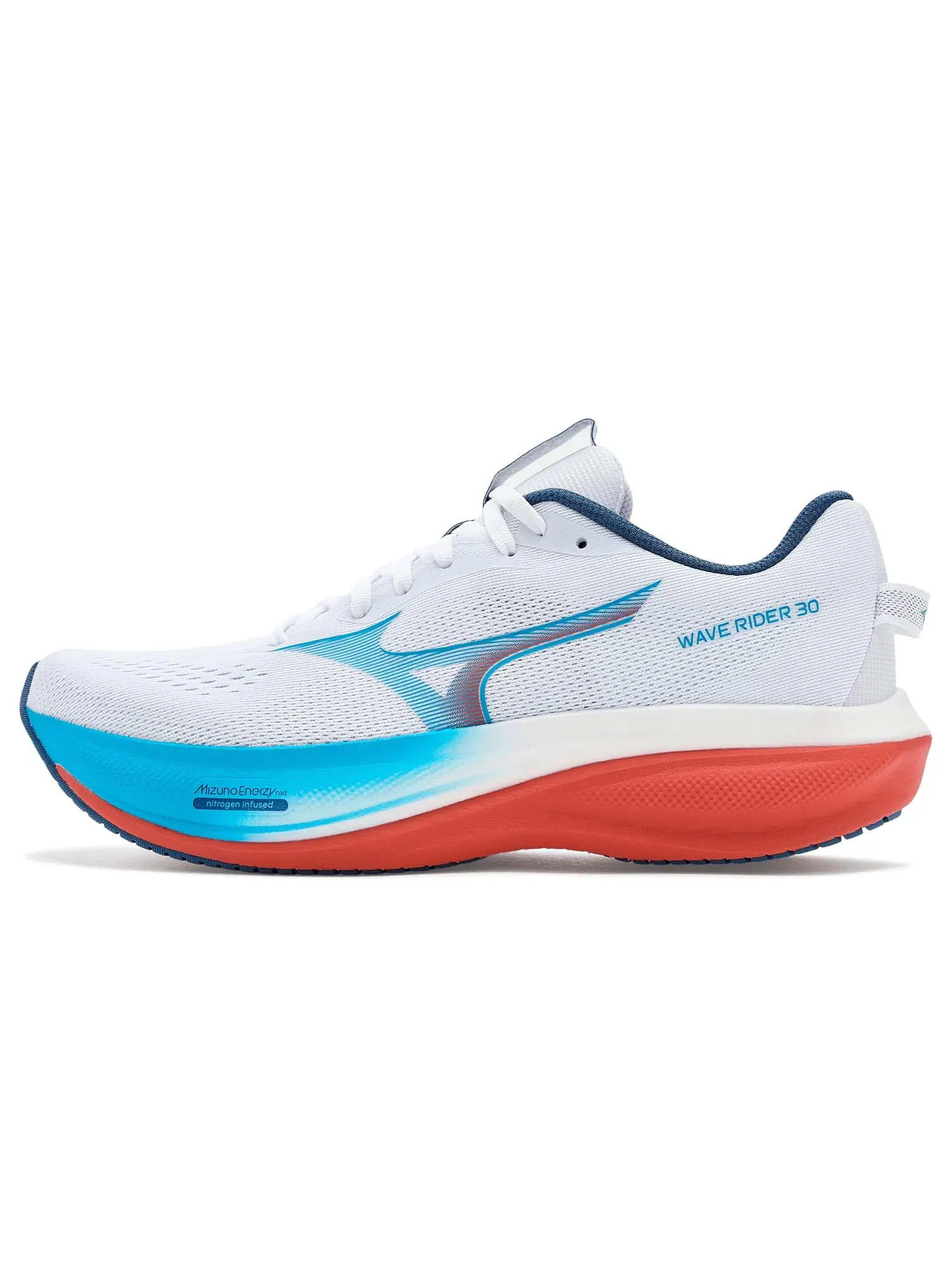 Кроссовки Wave Rider 30 Mizuno — изображение 4 из 4, белый/синий