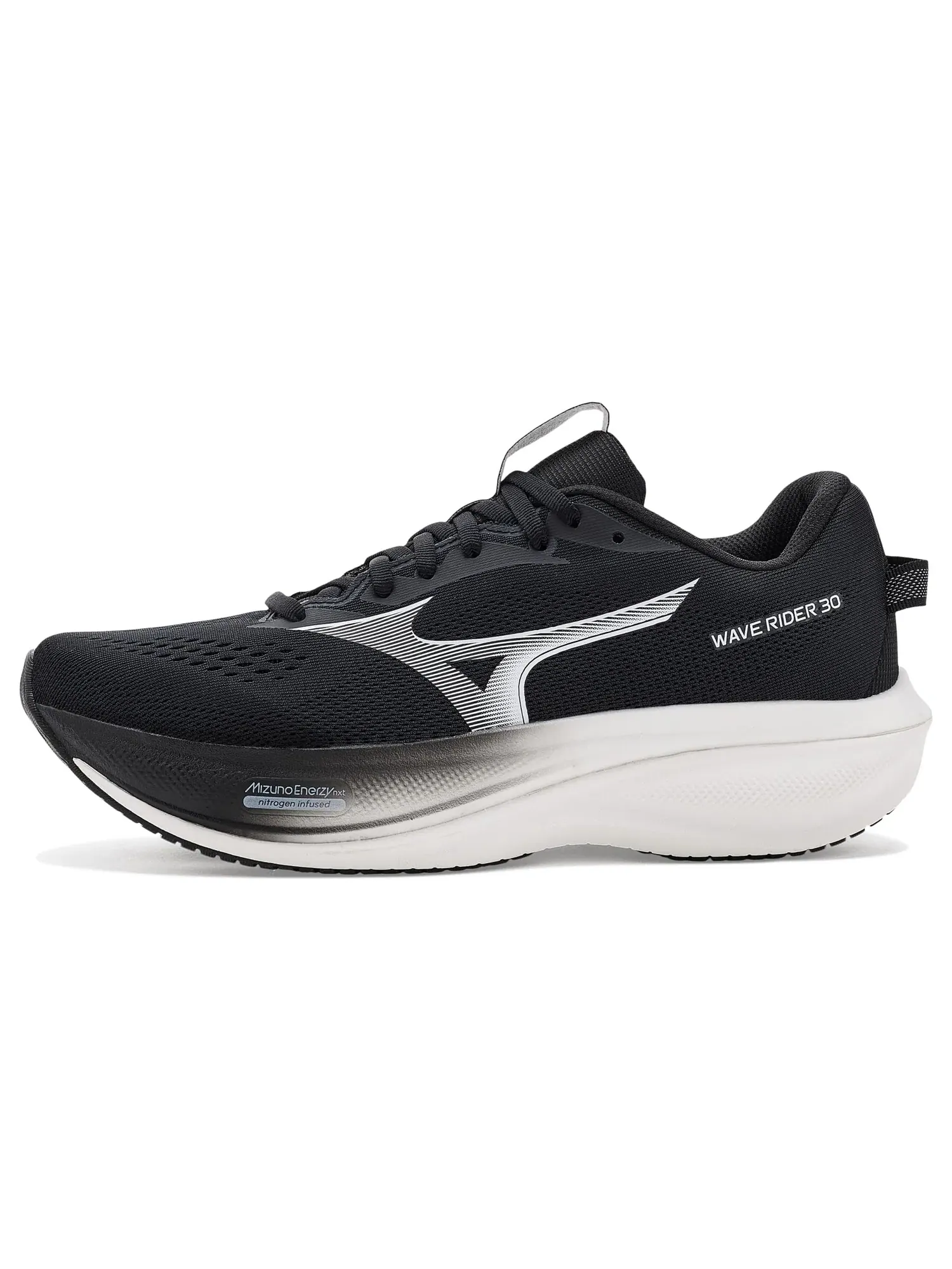 Кроссовки Wave Rider 30 Mizuno — изображение 4 из 4, черный/белый