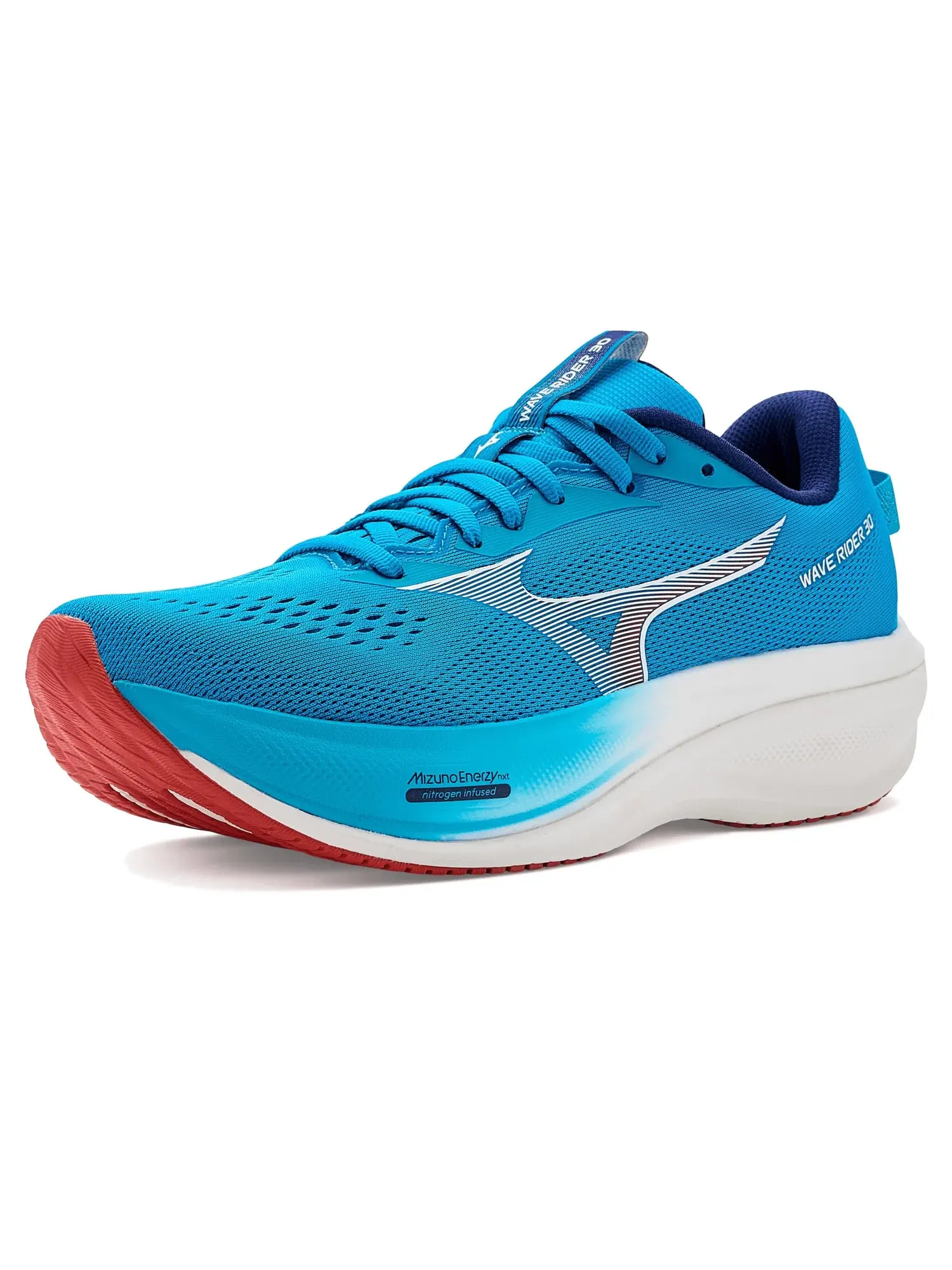 Кроссовки Wave Rider 30 Mizuno — изображение 1 из 4, синий/белый