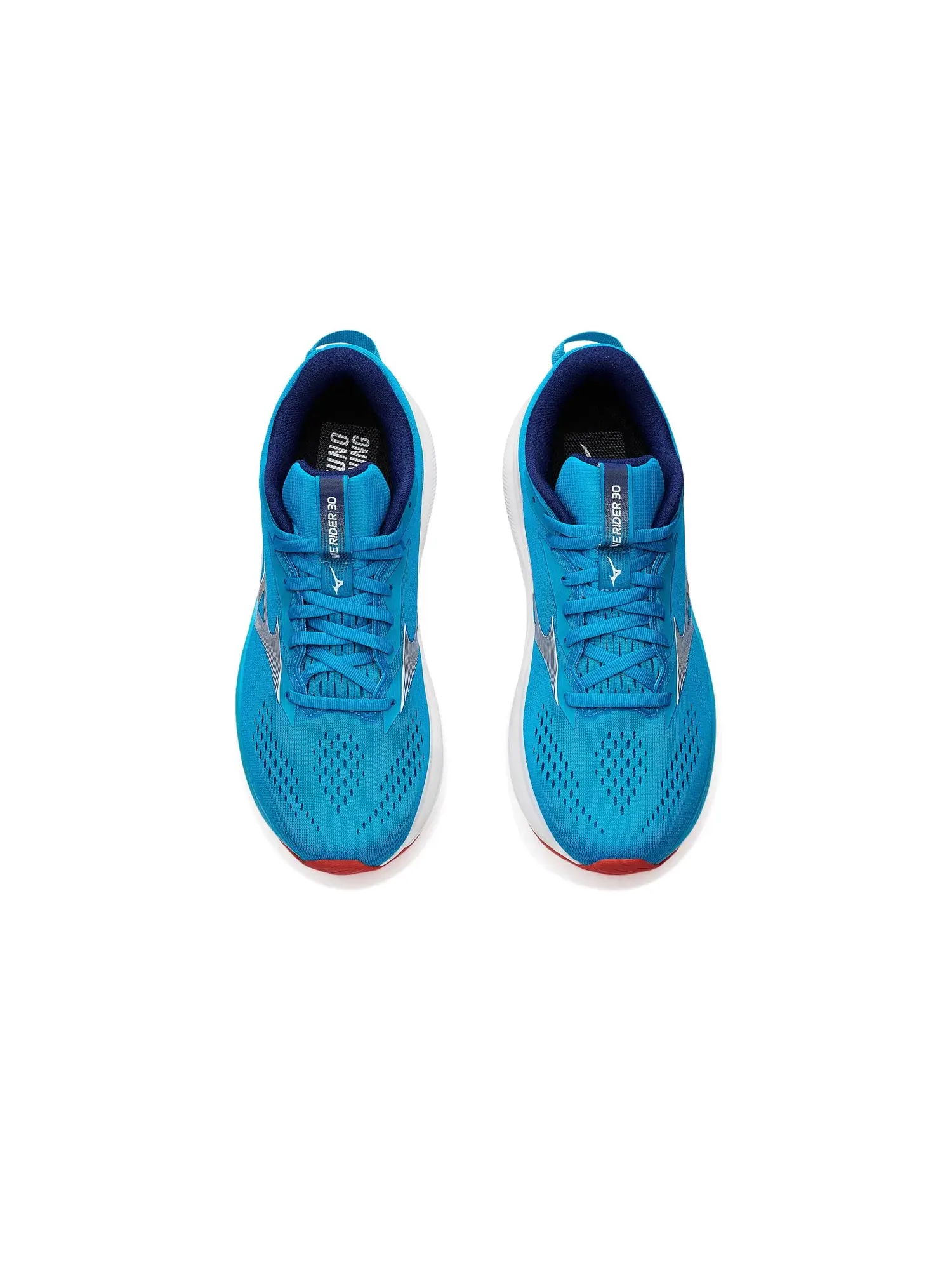 Кроссовки Wave Rider 30 Mizuno — изображение 2 из 4, синий/белый