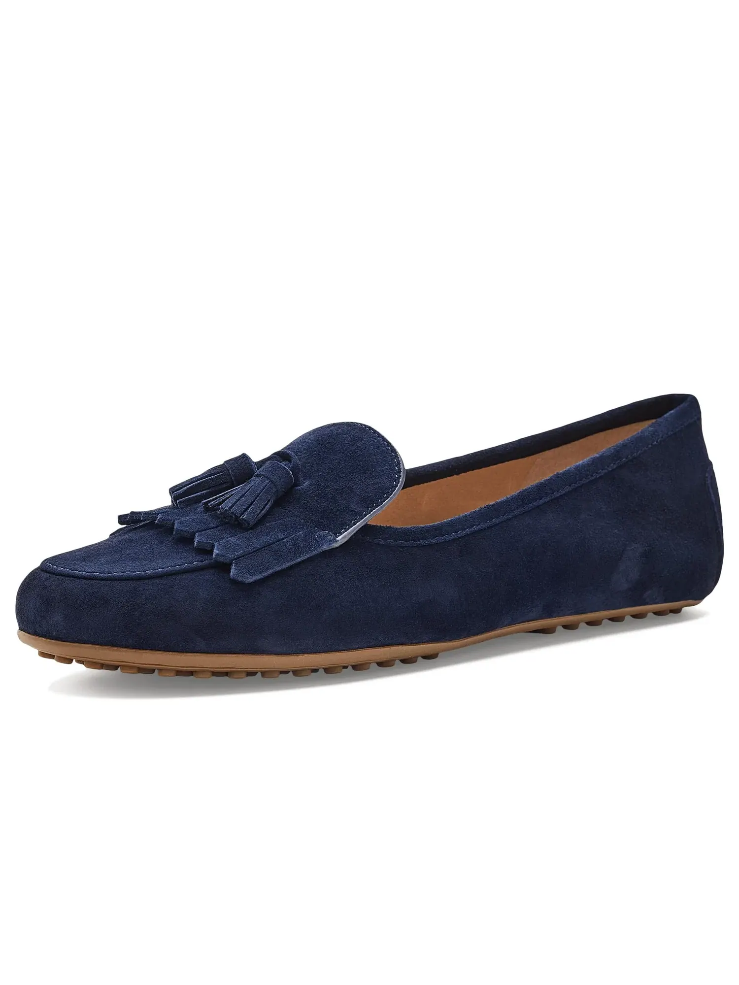 Балетки Tayte Suede Kiltie Drivers Lauren Ralph Lauren — изображение 1 из 4, темно-синий