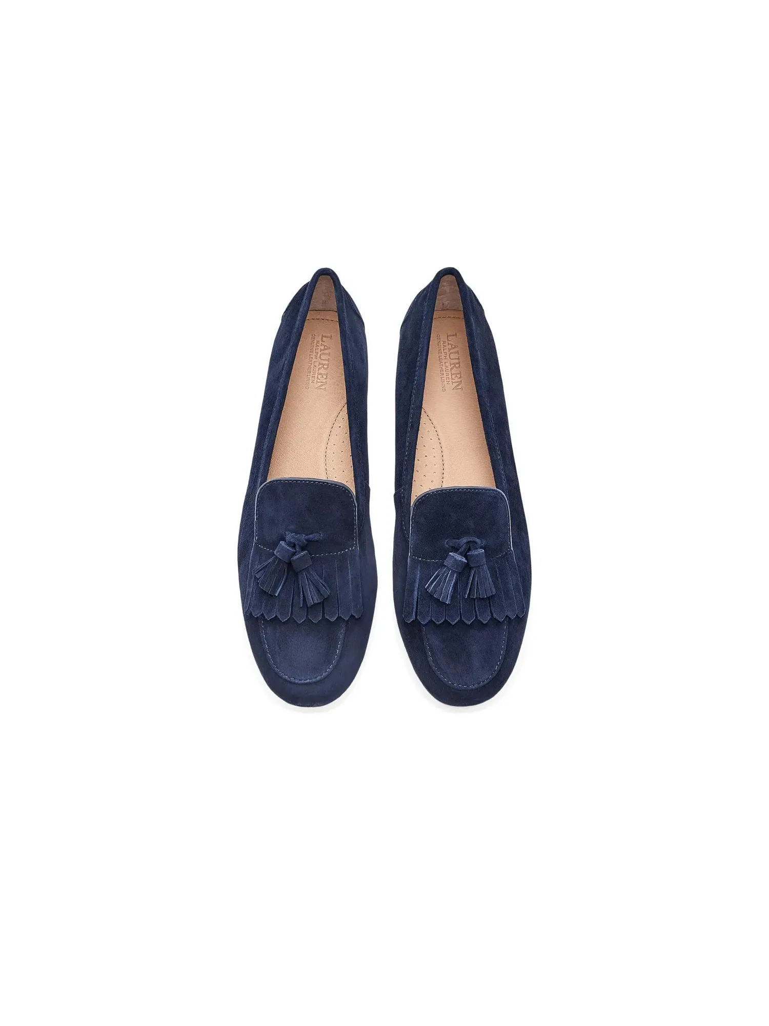 Балетки Tayte Suede Kiltie Drivers Lauren Ralph Lauren — изображение 2 из 4, темно-синий