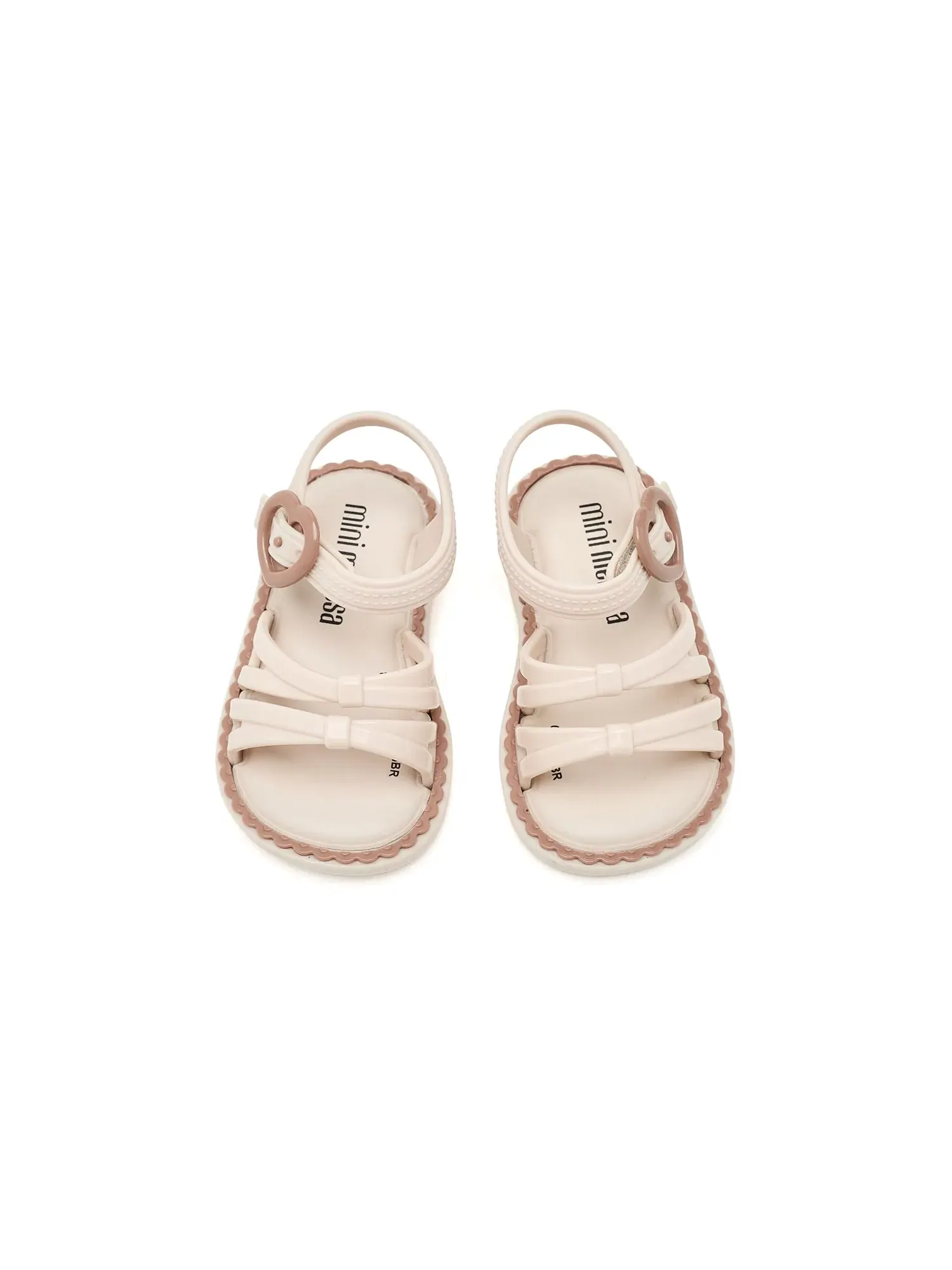 Сандалии Aurora (для малышей и маленьких детей) Mini Melissa — изображение 2 из 4, бежевый/коричневый