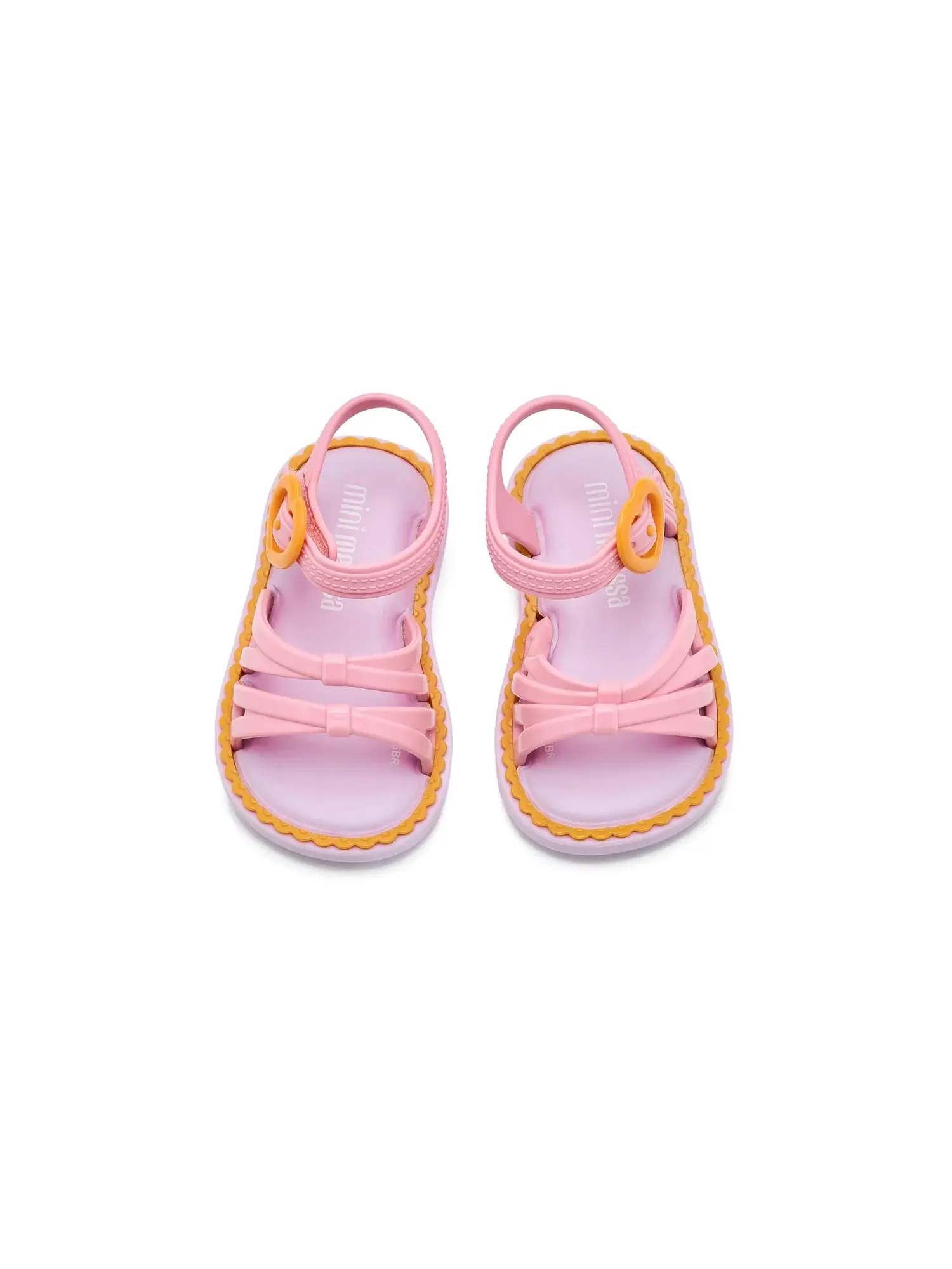 Сандалии Aurora (для малышей и маленьких детей) Mini Melissa — изображение 2 из 4, желтый/розовый