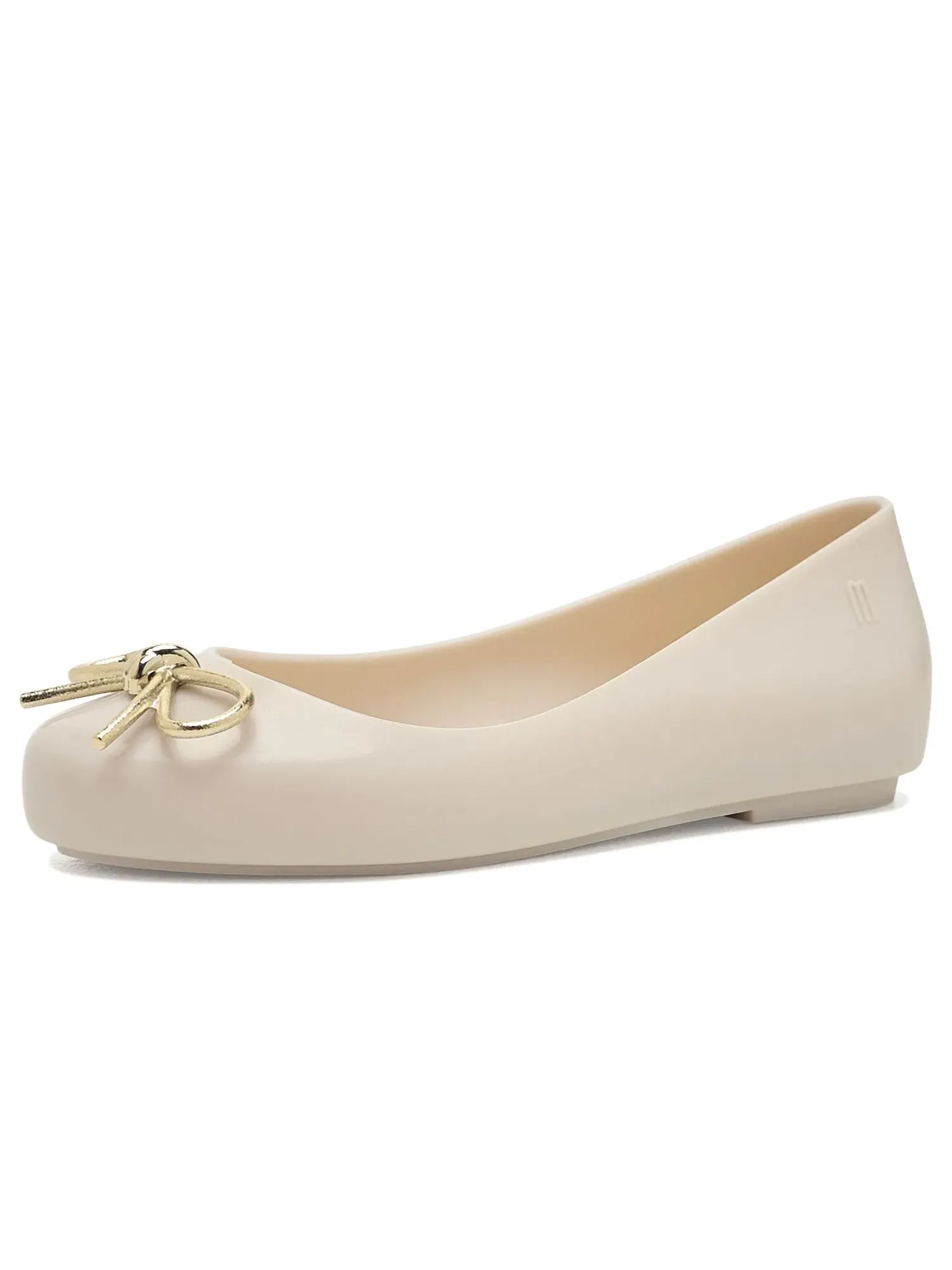 Балетки Sweet Love Chrome (для маленьких и больших детей) Mini Melissa — изображение 1 из 4, бежевый/золотистый
