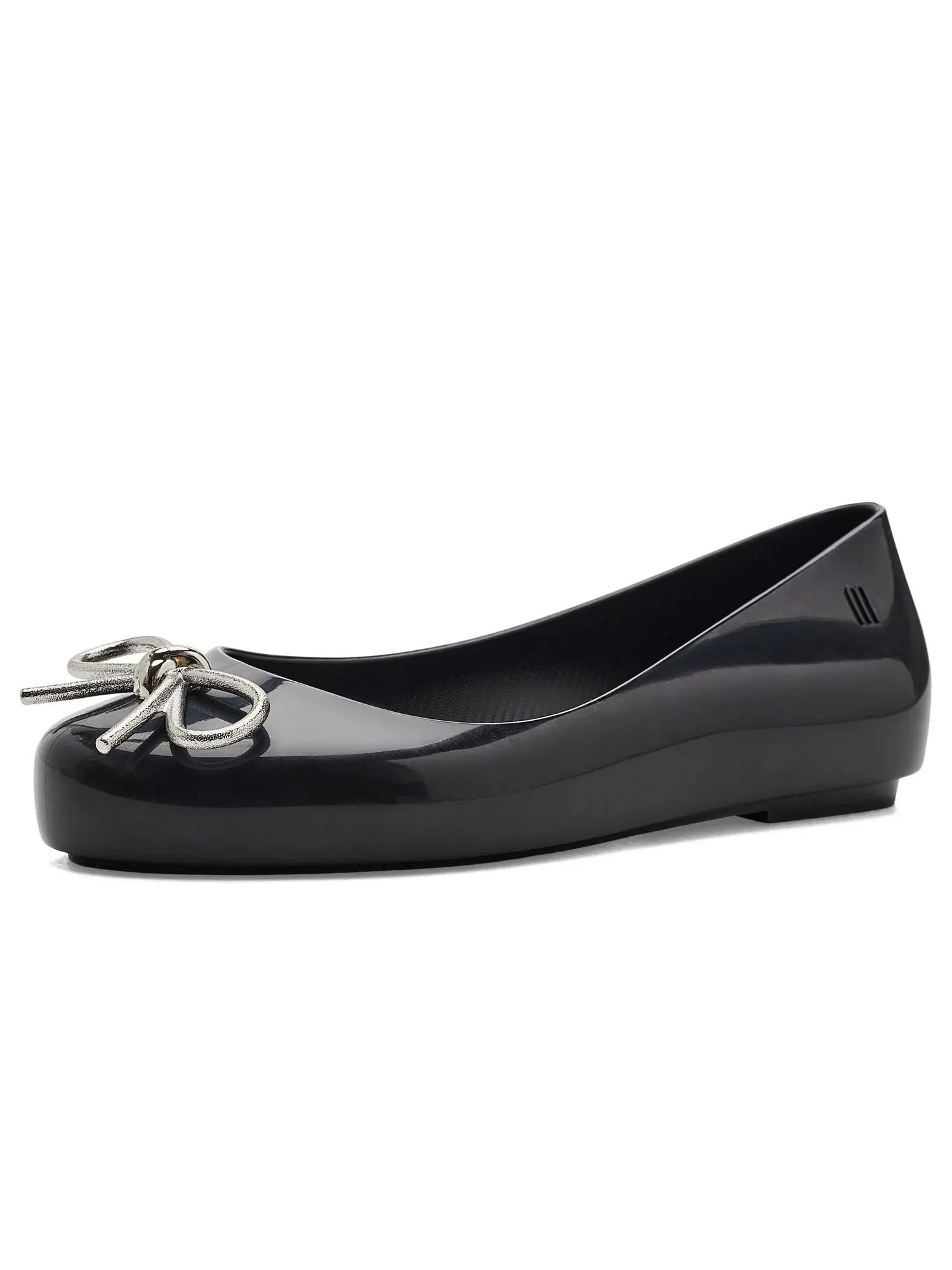 Балетки Sweet Love Chrome (для маленьких и больших детей) Mini Melissa — изображение 1 из 4, черный