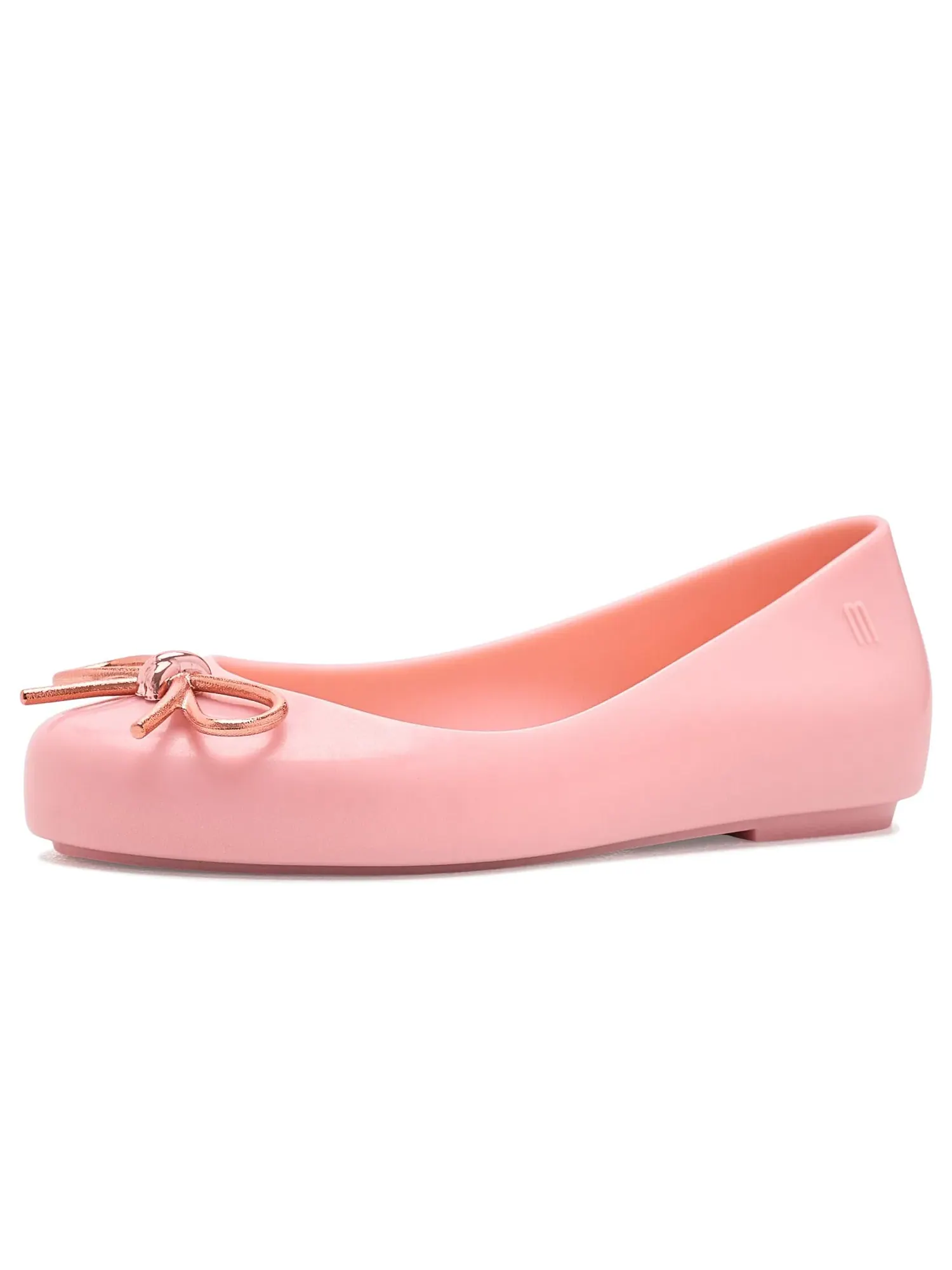 Балетки Sweet Love Chrome (для маленьких и больших детей) Mini Melissa — изображение 1 из 4, металлик розовый