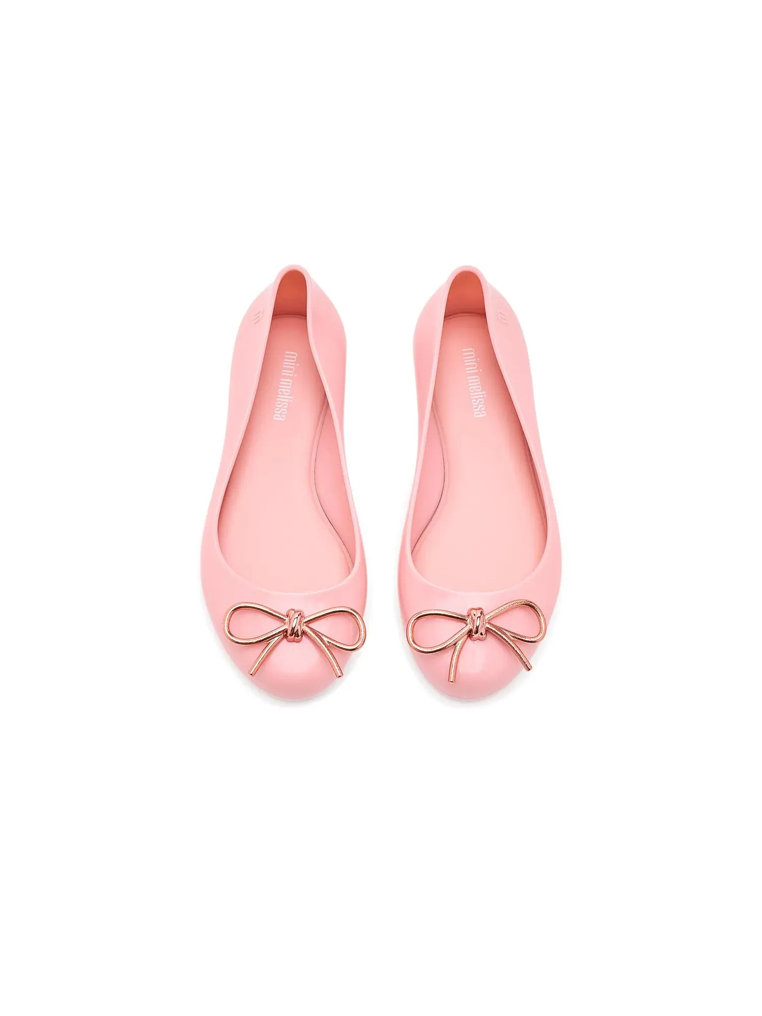 Балетки Sweet Love Chrome (для маленьких и больших детей) Mini Melissa — изображение 2 из 4, металлик розовый