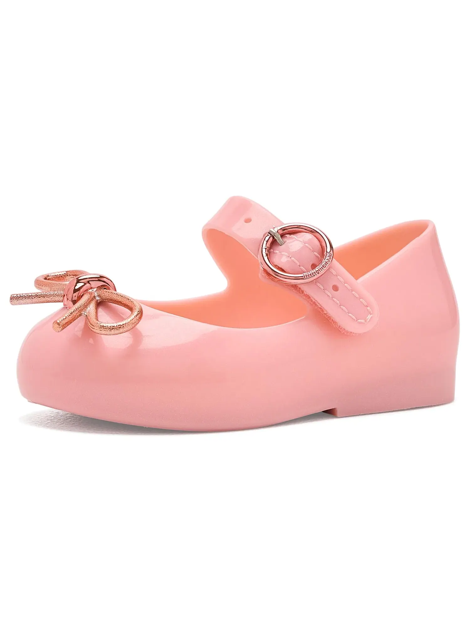 Балетки Sweet Love Chrome (для малышей и маленьких детей) Mini Melissa — изображение 1 из 4, металлик розовый