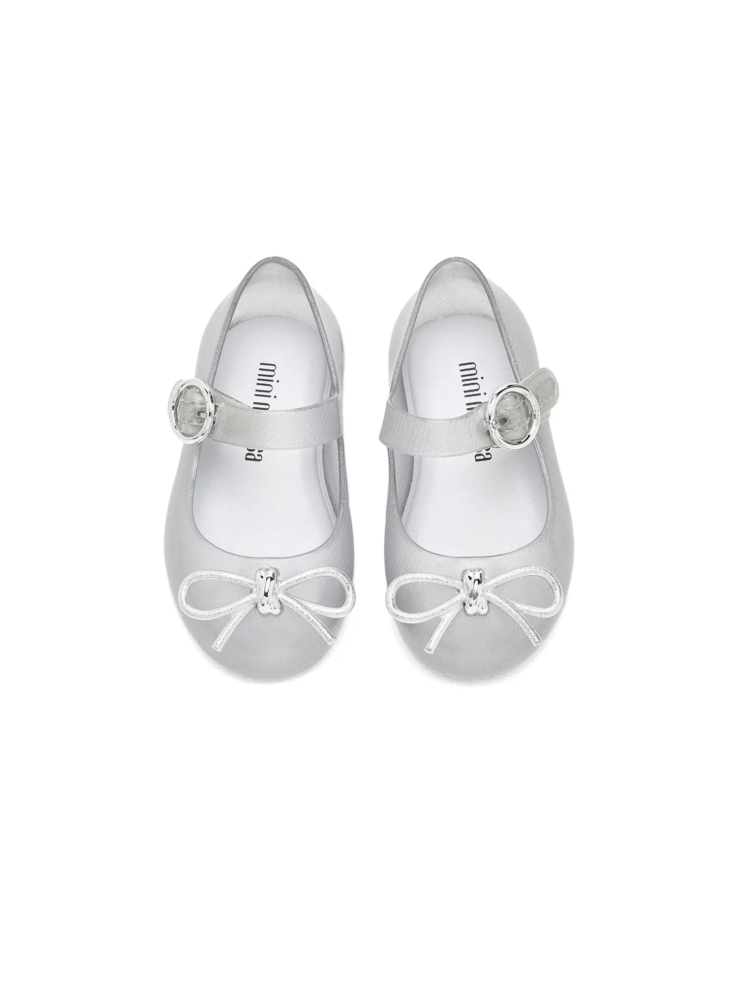 Балетки Sweet Love Chrome (для малышей и маленьких детей) Mini Melissa — изображение 2 из 4, серебряный