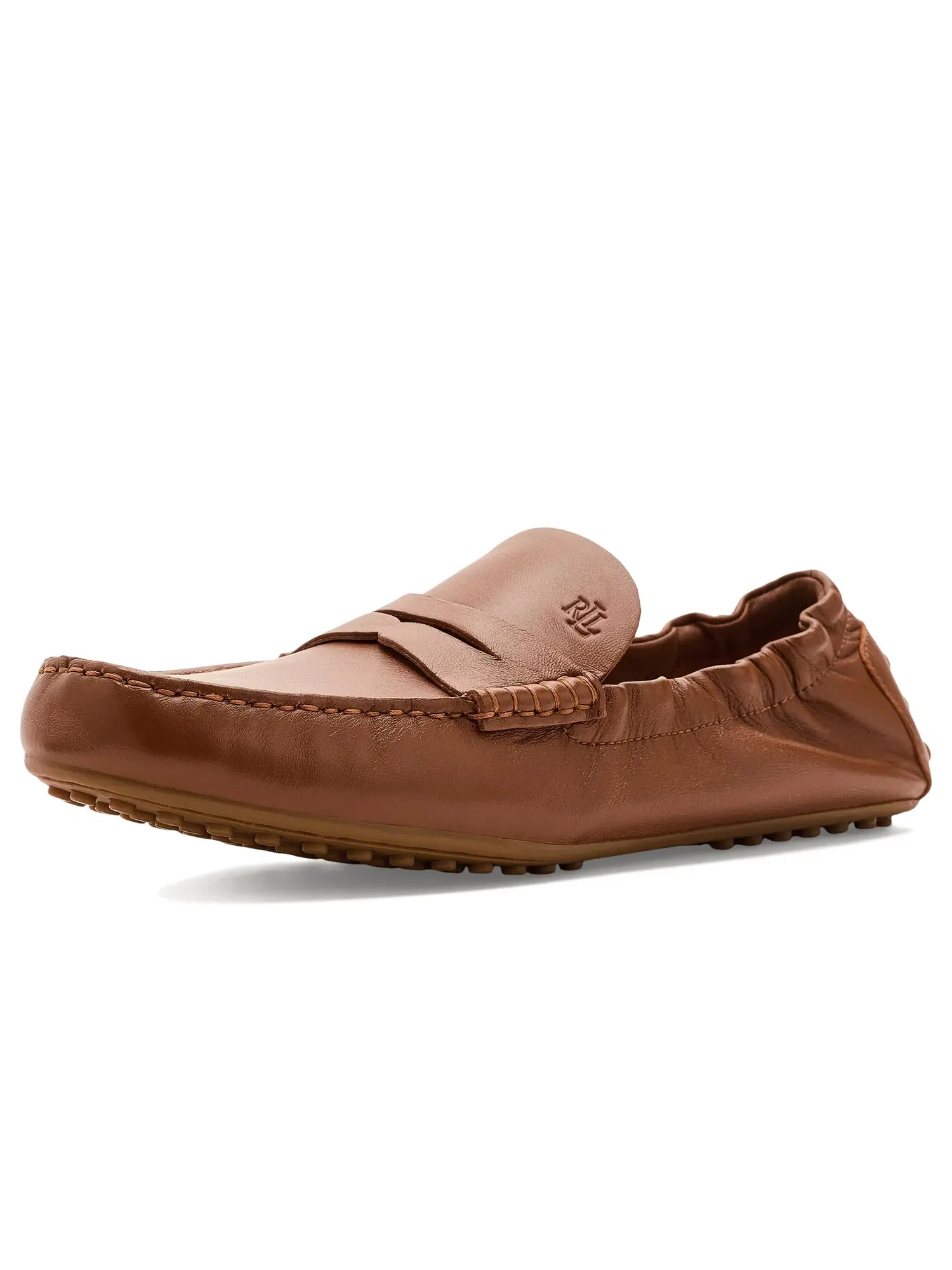 Лоферы Wynnie Leather Drivers Lauren Ralph Lauren — изображение 1 из 4, бежевый
