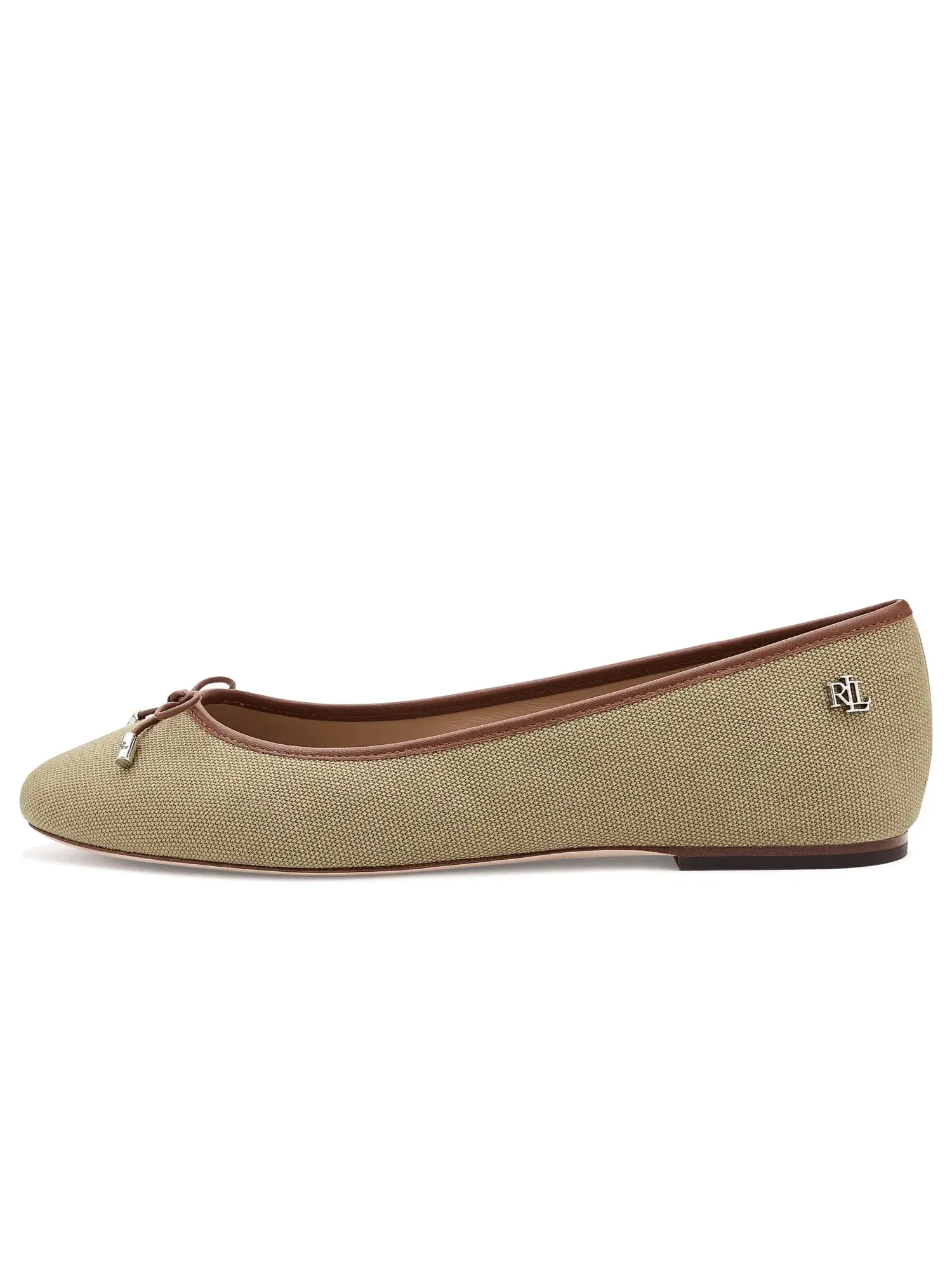 Балетки Jayna Washed Canvas Lauren Ralph Lauren — изображение 4 из 4, светлый/бежевый
