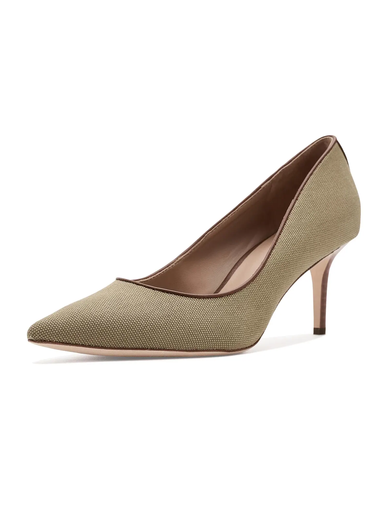 Туфли Lanette Washed Canvas Pumps Lauren Ralph Lauren — изображение 1 из 4, светлый/бежевый