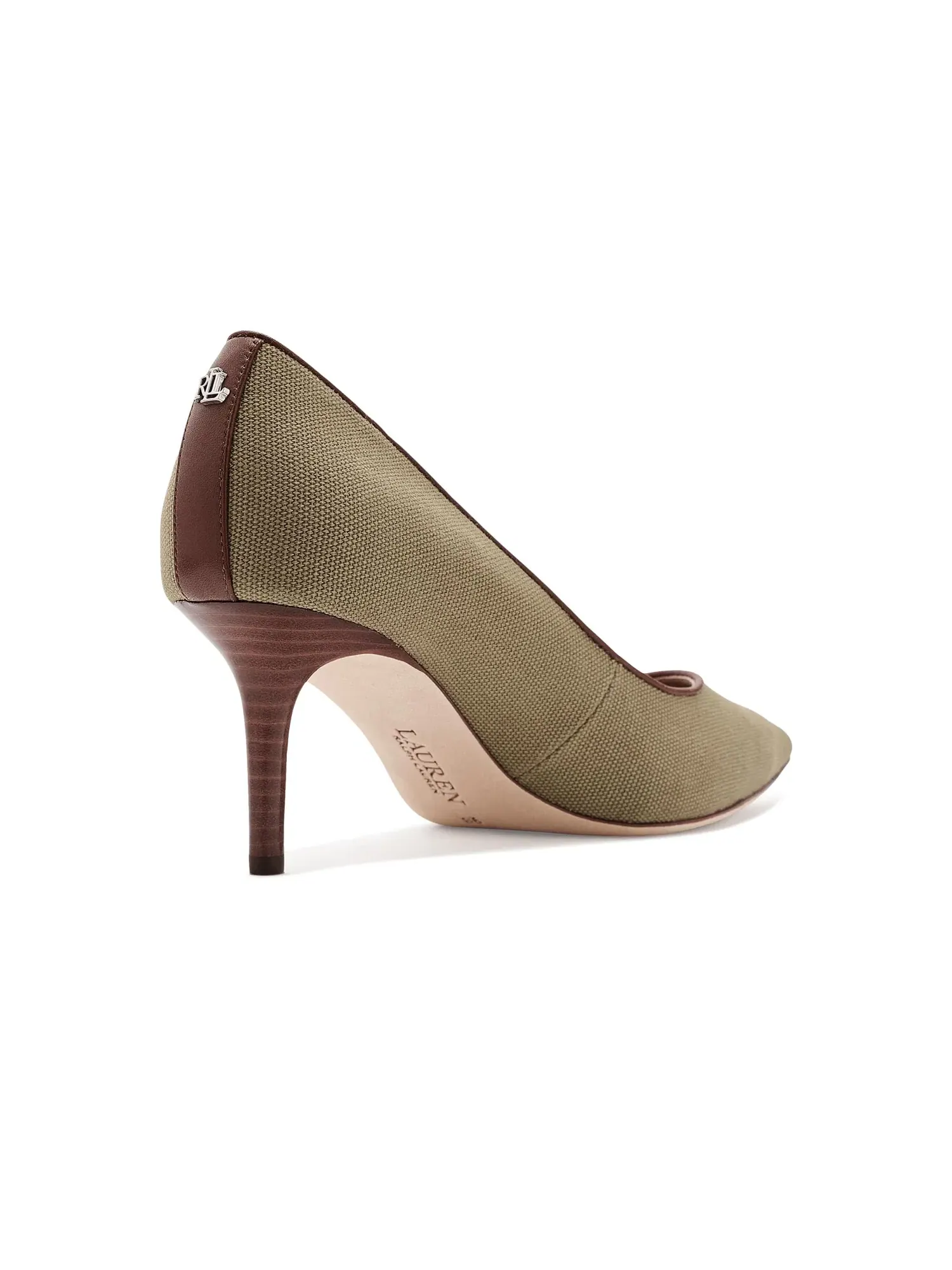 Туфли Lanette Washed Canvas Pumps Lauren Ralph Lauren — изображение 3 из 4, светлый/бежевый