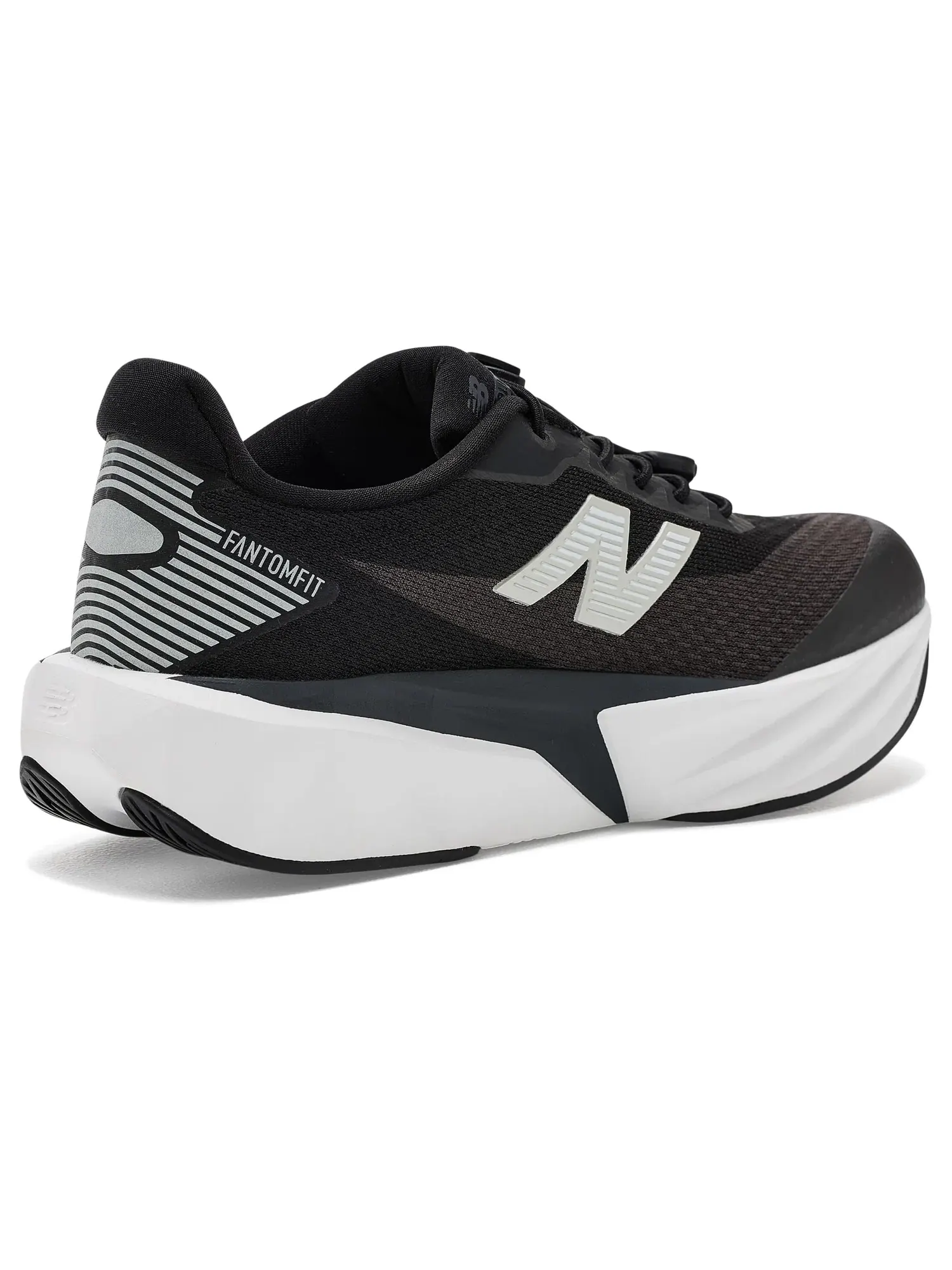 Кроссовки FuelCell Rebel Bungee Lace w/Toggle (для маленьких детей) New Balance Kids — изображение 3 из 4, черный/белый