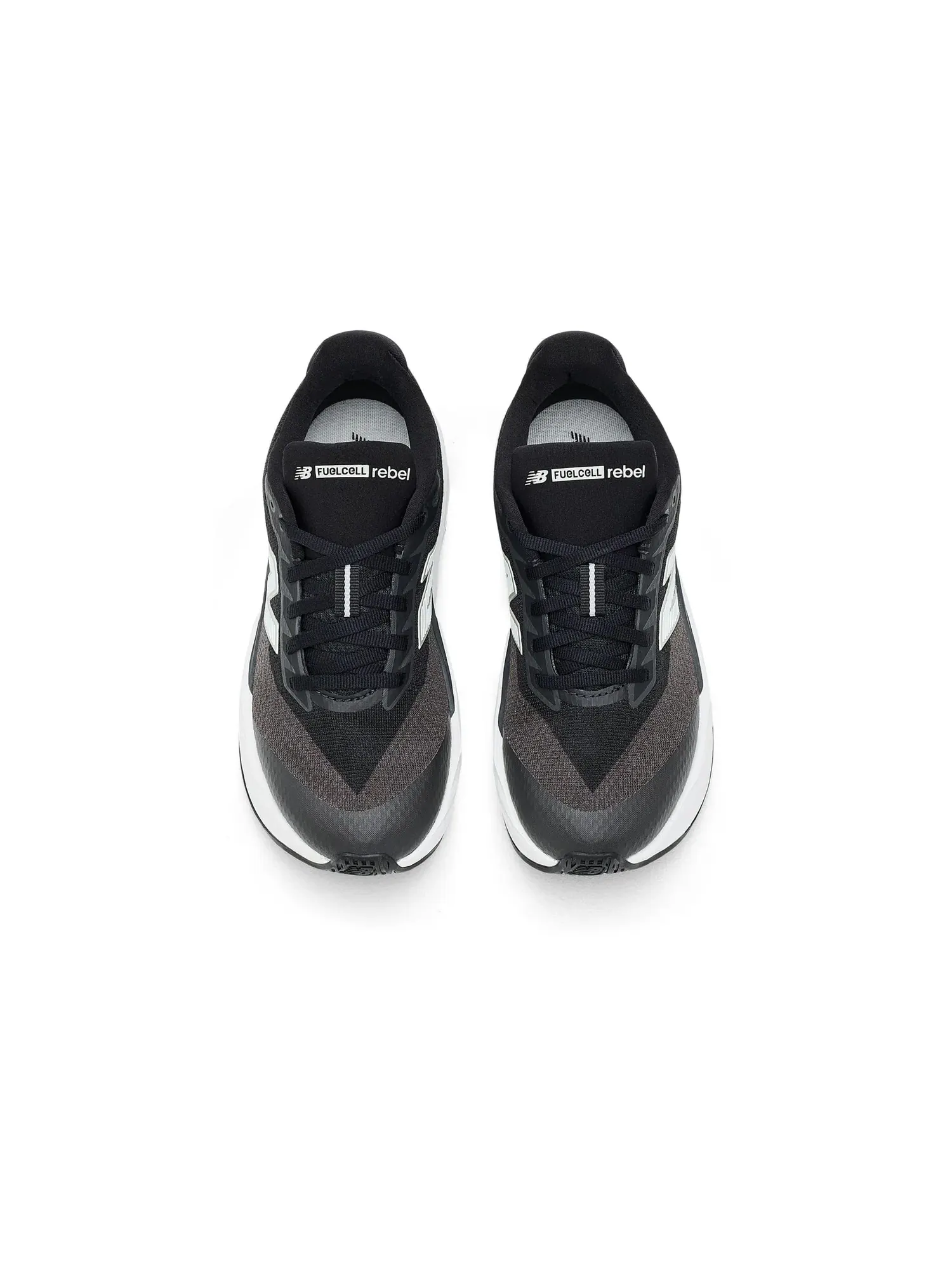 Кроссовки FuelCell Rebel Lace (для детей постарше) New Balance Kids — изображение 2 из 4, черный/белый