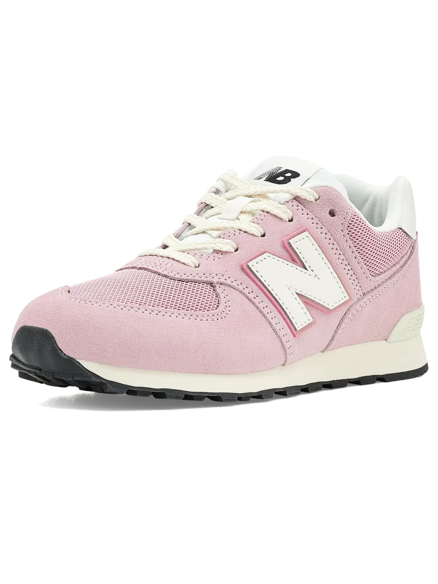 Кроссовки 574 Lace (для больших детей) New Balance Kids — изображение 1 из 4, розовый