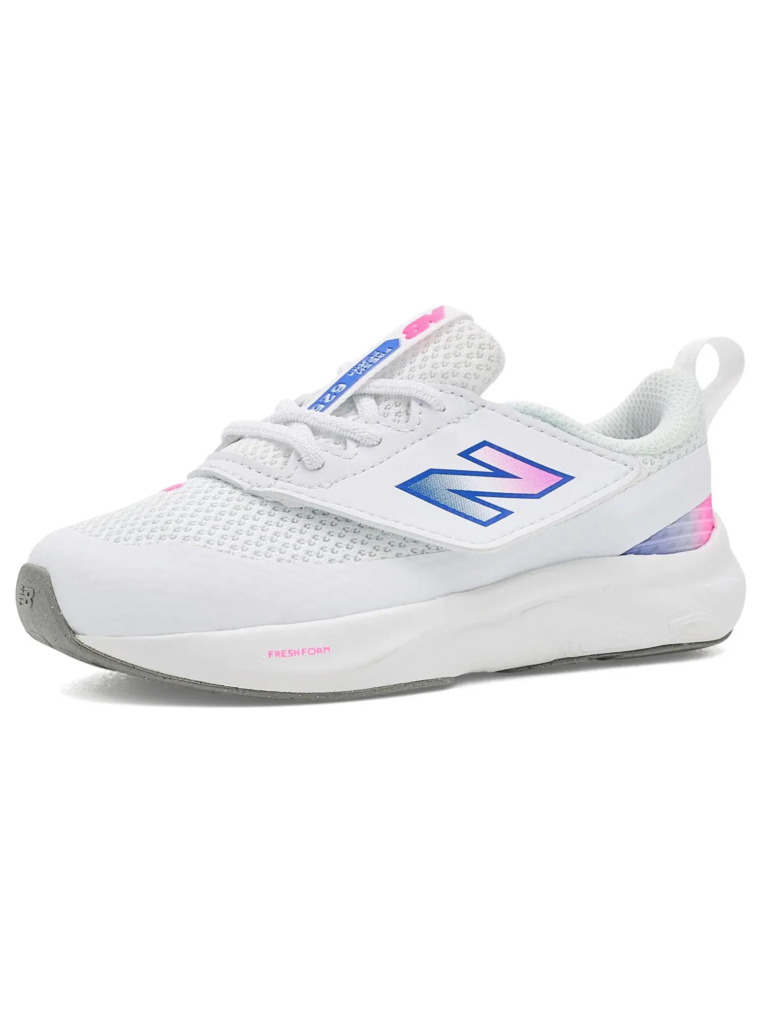 Кроссовки Fresh Foam 625 NEW-B Hook & Loop (для младенцев и малышей) New Balance Kids — изображение 1 из 4, белый/розовый