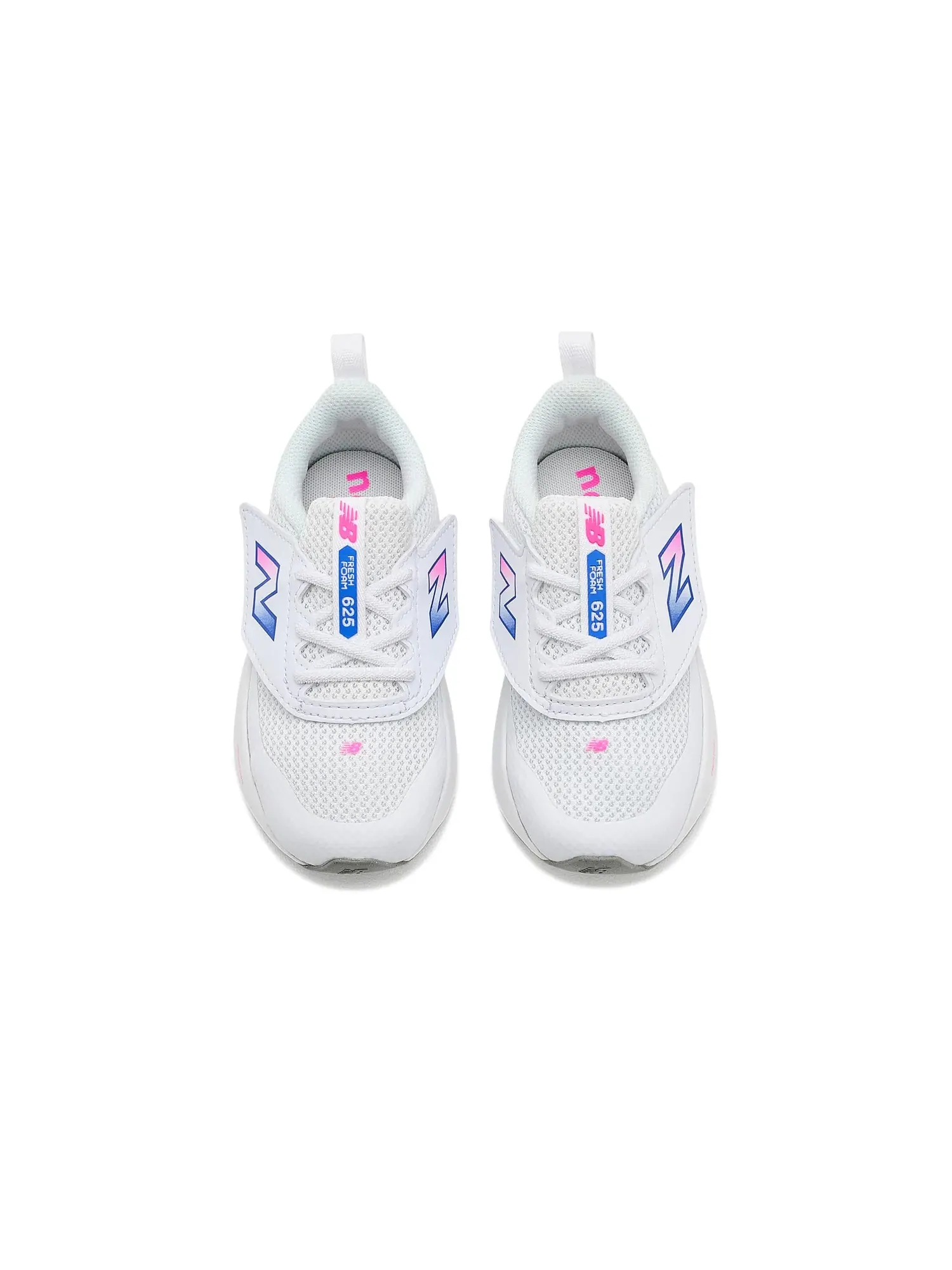 Кроссовки Fresh Foam 625 NEW-B Hook & Loop (для младенцев и малышей) New Balance Kids — изображение 2 из 4, белый/розовый