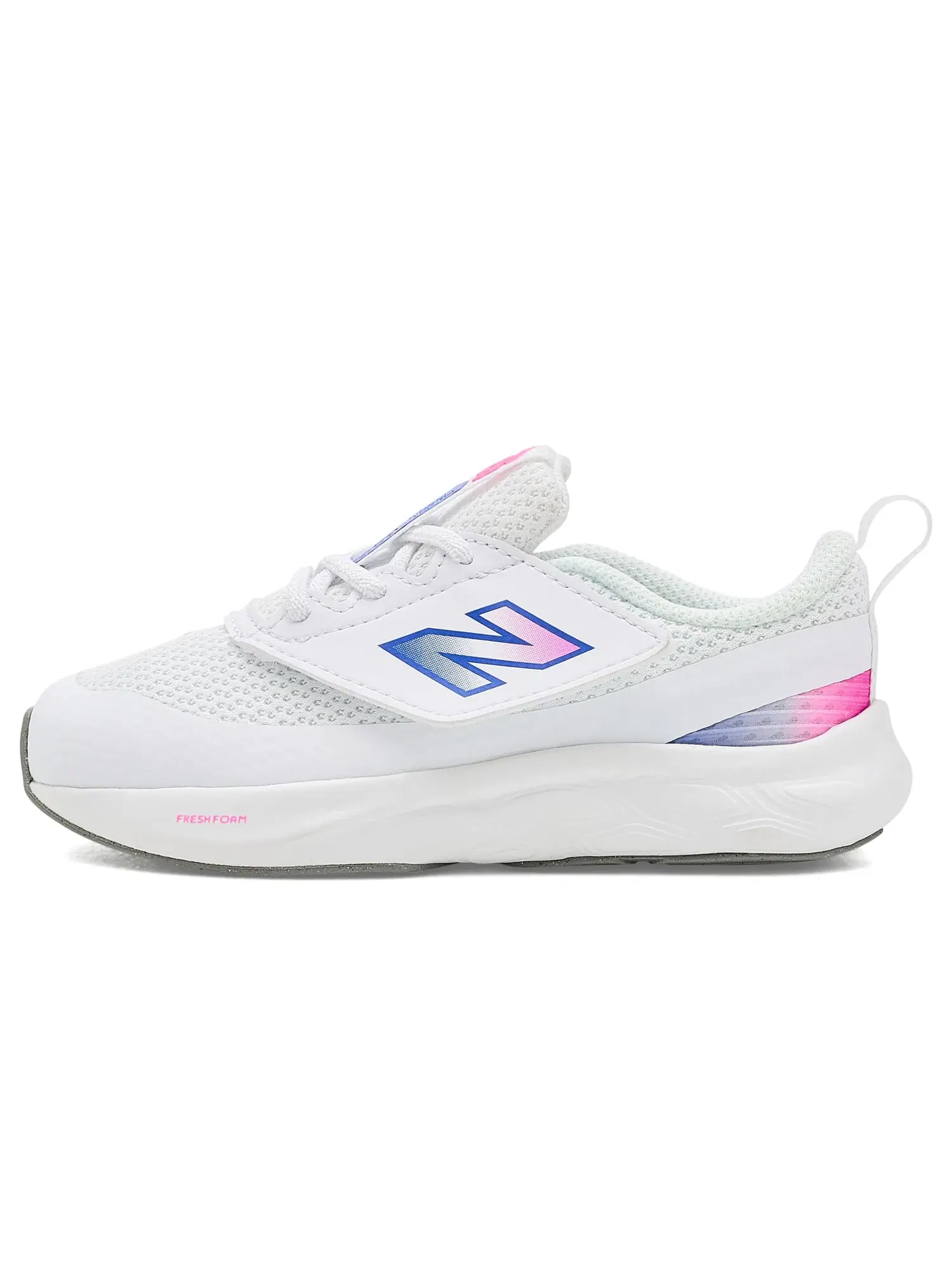 Кроссовки Fresh Foam 625 NEW-B Hook & Loop (для младенцев и малышей) New Balance Kids — изображение 4 из 4, белый/розовый
