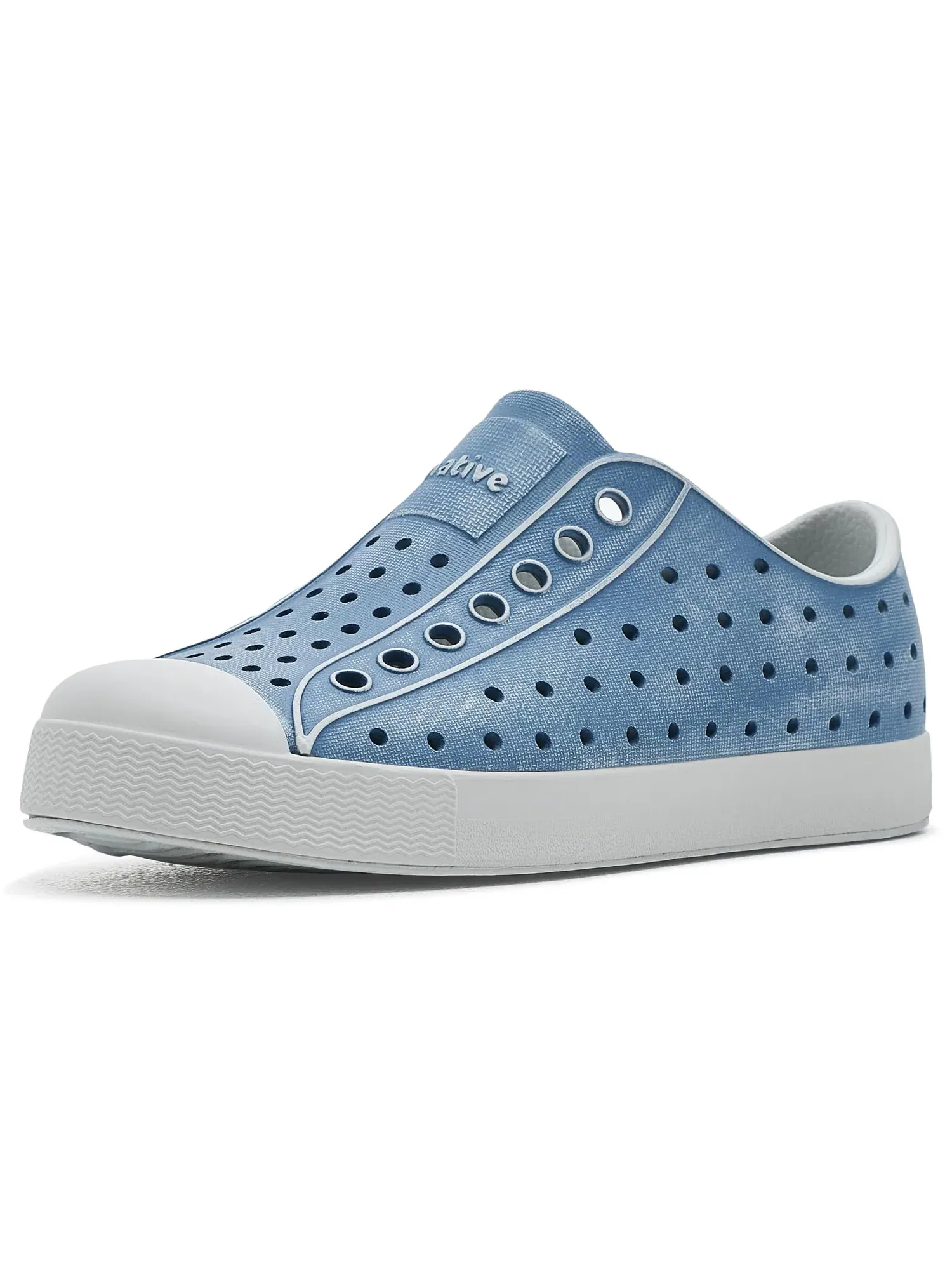 Кроссовки Jefferson Stonewash (для маленьких и больших детей) Native Shoes Kids — изображение 1 из 4, синий/синий
