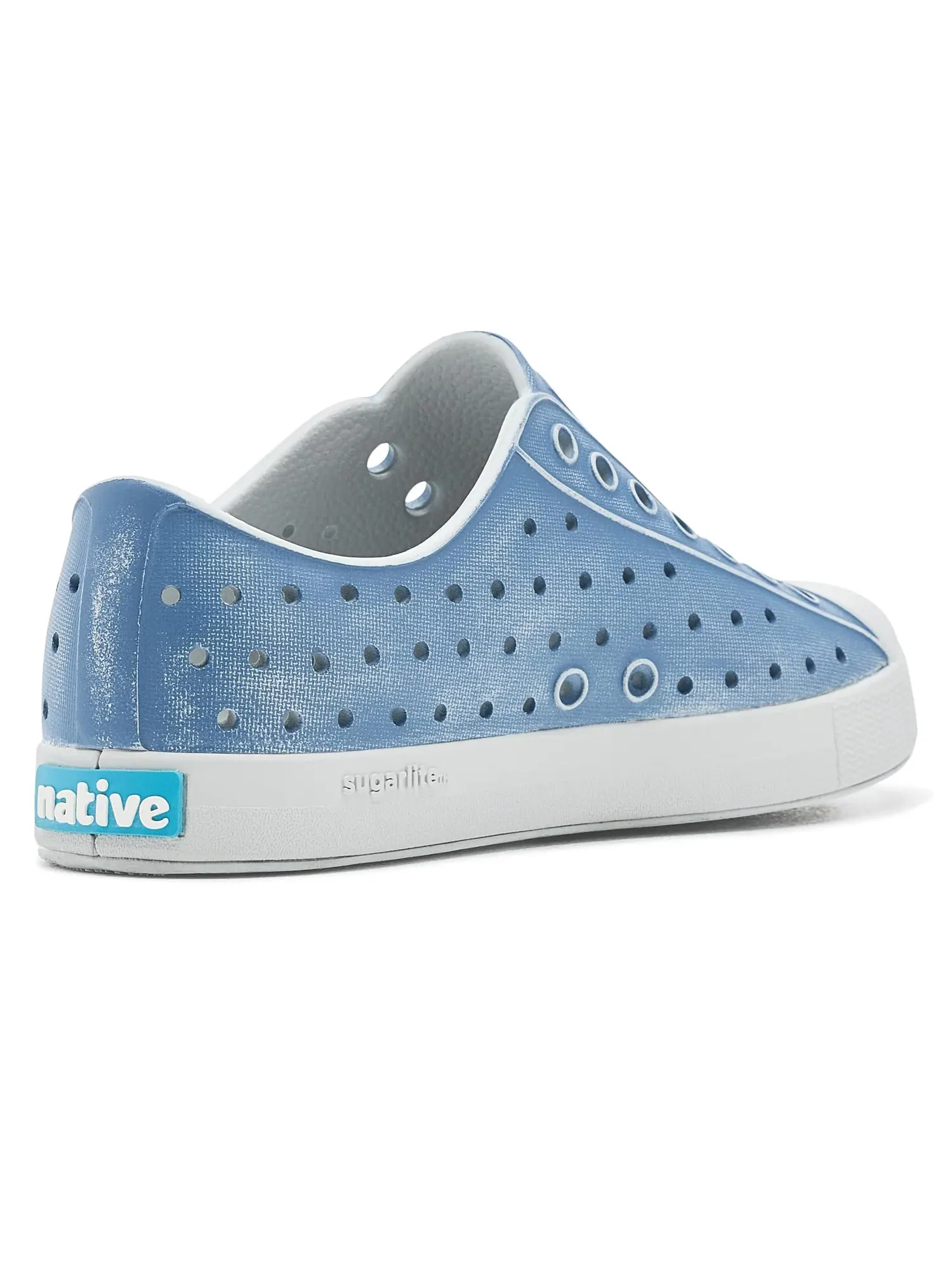 Кроссовки Jefferson Stonewash (для маленьких и больших детей) Native Shoes Kids — изображение 3 из 4, синий/синий