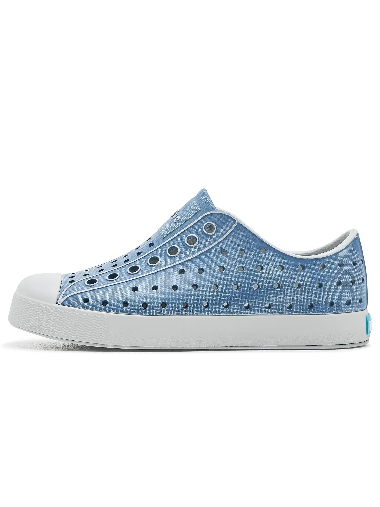 Кроссовки Jefferson Stonewash (для маленьких и больших детей) Native Shoes Kids — изображение 4 из 4, синий/синий